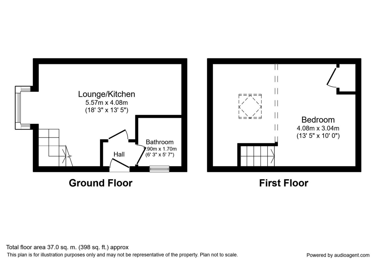 Floorplan of 1 bedroom  House to rent, Emberton Park, Kingswood, Hull, HU7