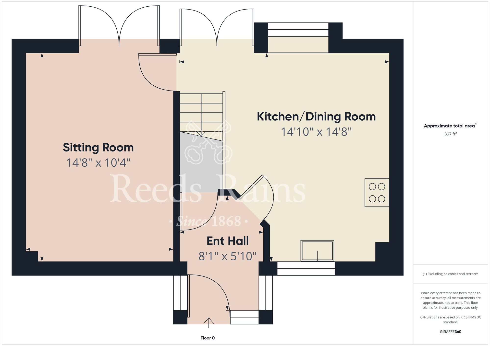 Floorplan of 2 bedroom End Terrace House for sale, Sandford Close, Bransholme, East Yorkshire, HU7