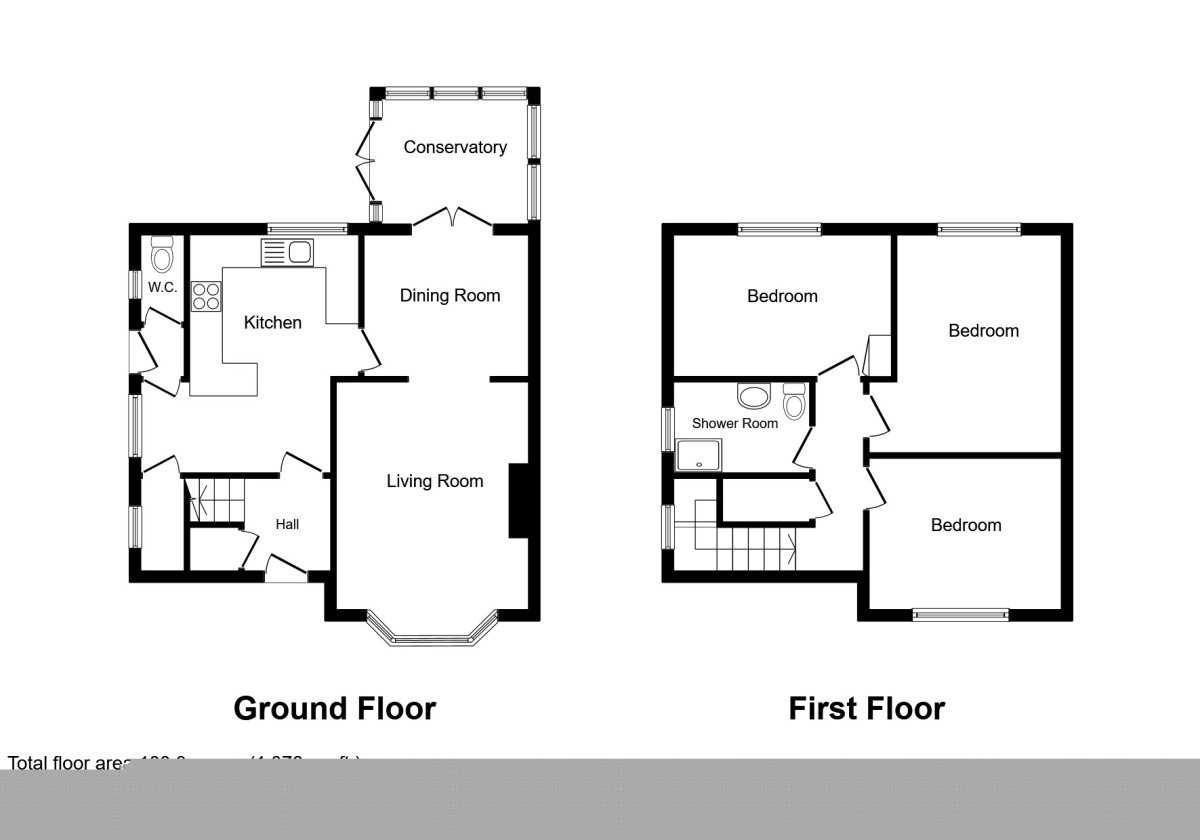 Floorplan of 3 bedroom Semi Detached House to rent, Shannon Road, Hull, HU8