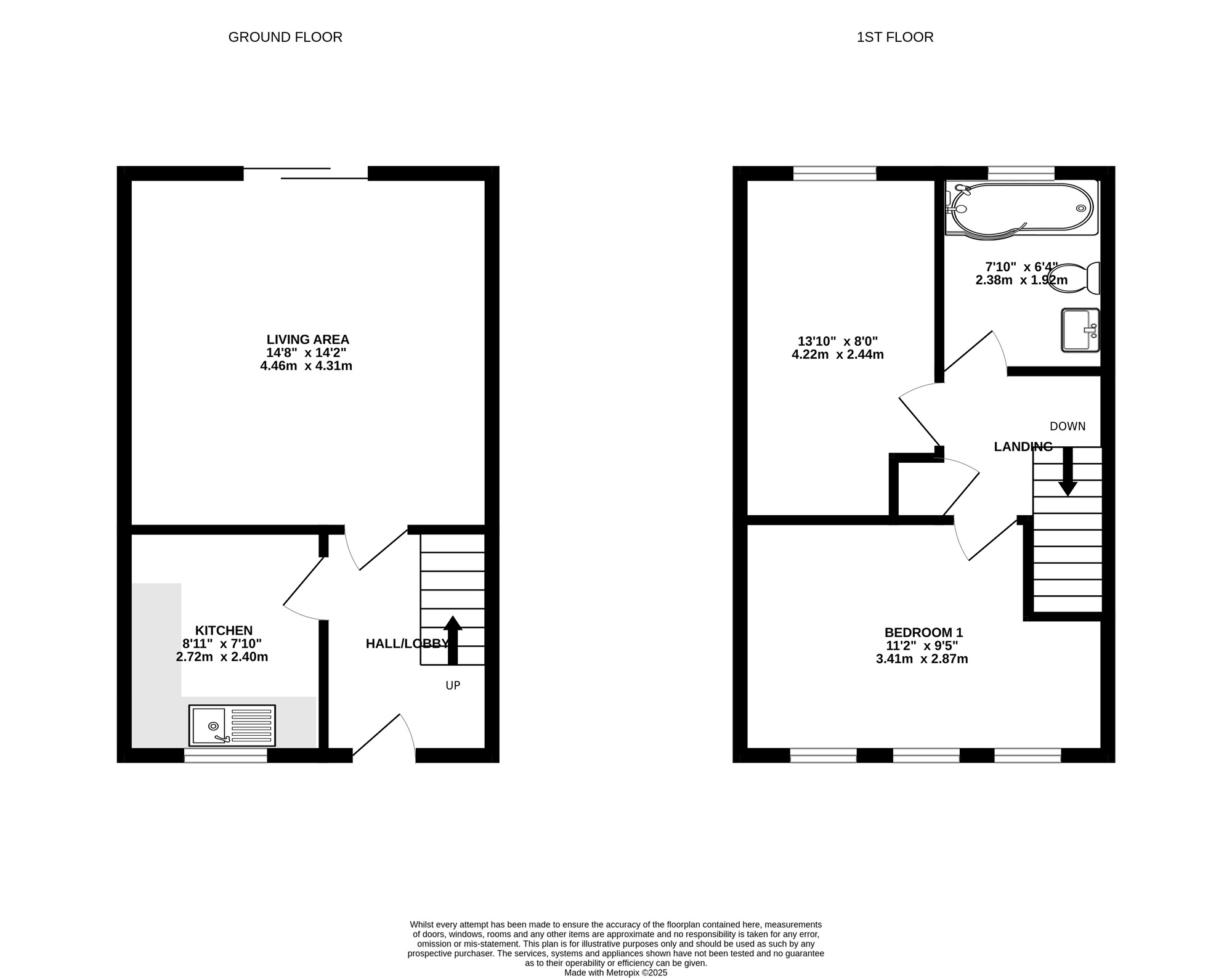 Floorplan of 2 bedroom Mid Terrace House for sale, Britain Street, Portsmouth, Hampshire, PO1