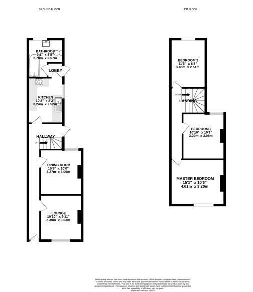 Floorplan of 3 bedroom Mid Terrace House for sale, Percy Road, Southsea, Hampshire, PO4