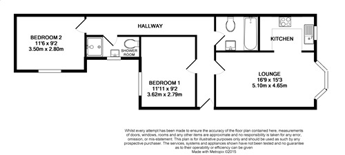 Floorplan of 2 bedroom Flat for sale, Landport Terrace, Portsmouth, Hampshire, PO1