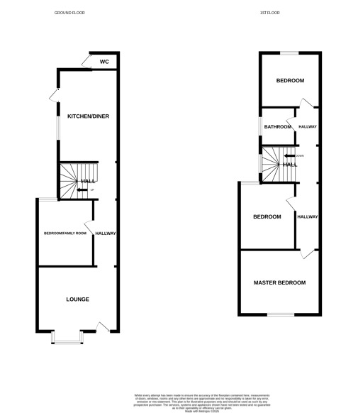Floorplan of 4 bedroom Mid Terrace House for sale, Powerscourt Road, Portsmouth, Hampshire, PO2