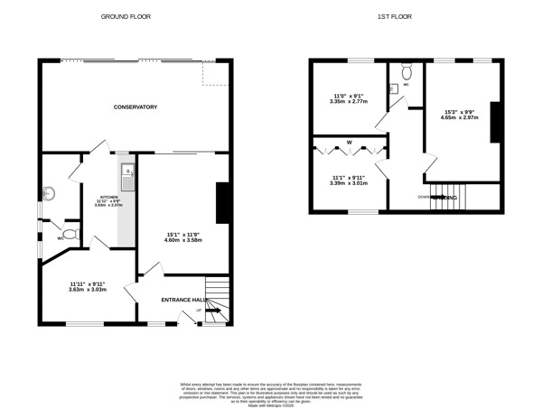 Floorplan of 3 bedroom Mid Terrace House for sale, Bransbury Road, Southsea, Hampshire, PO4