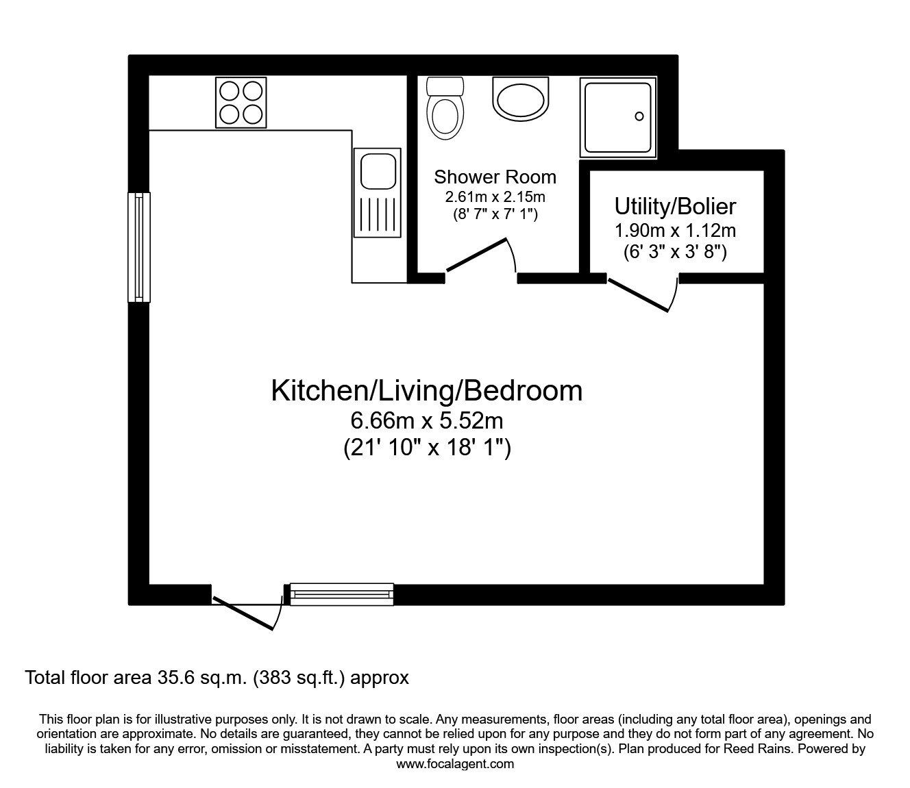 Floorplan of  Flat to rent, Adelphi Wharf 3, 7 Adelphi Street, Greater Manchester, M3