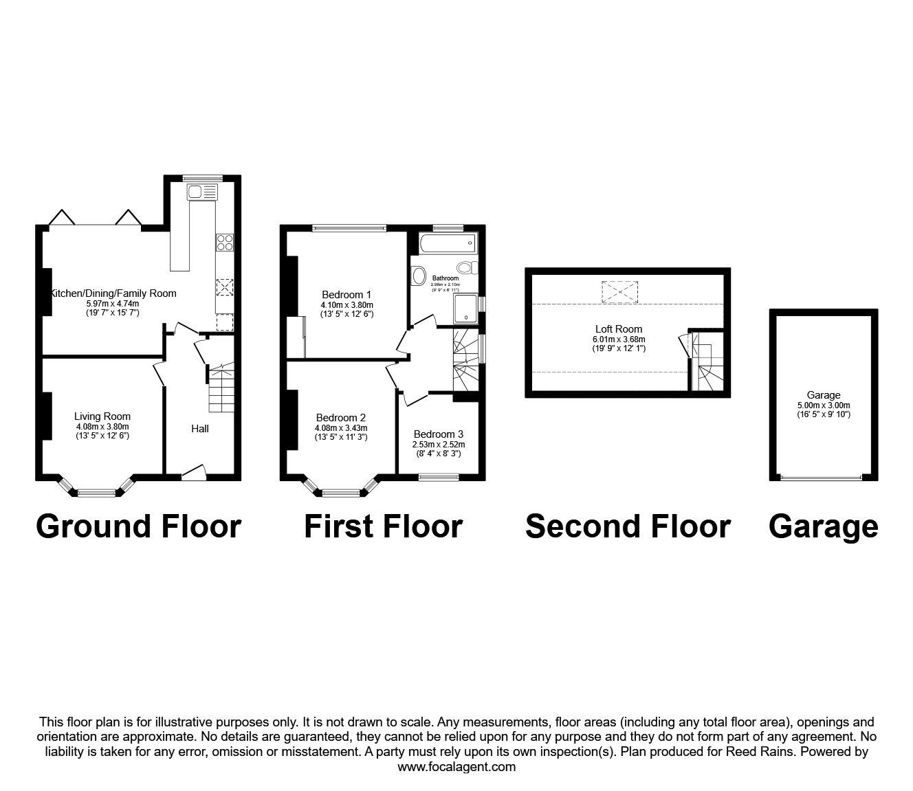Floorplan of 3 bedroom Semi Detached House for sale, Cromwell Avenue, Manchester, M16