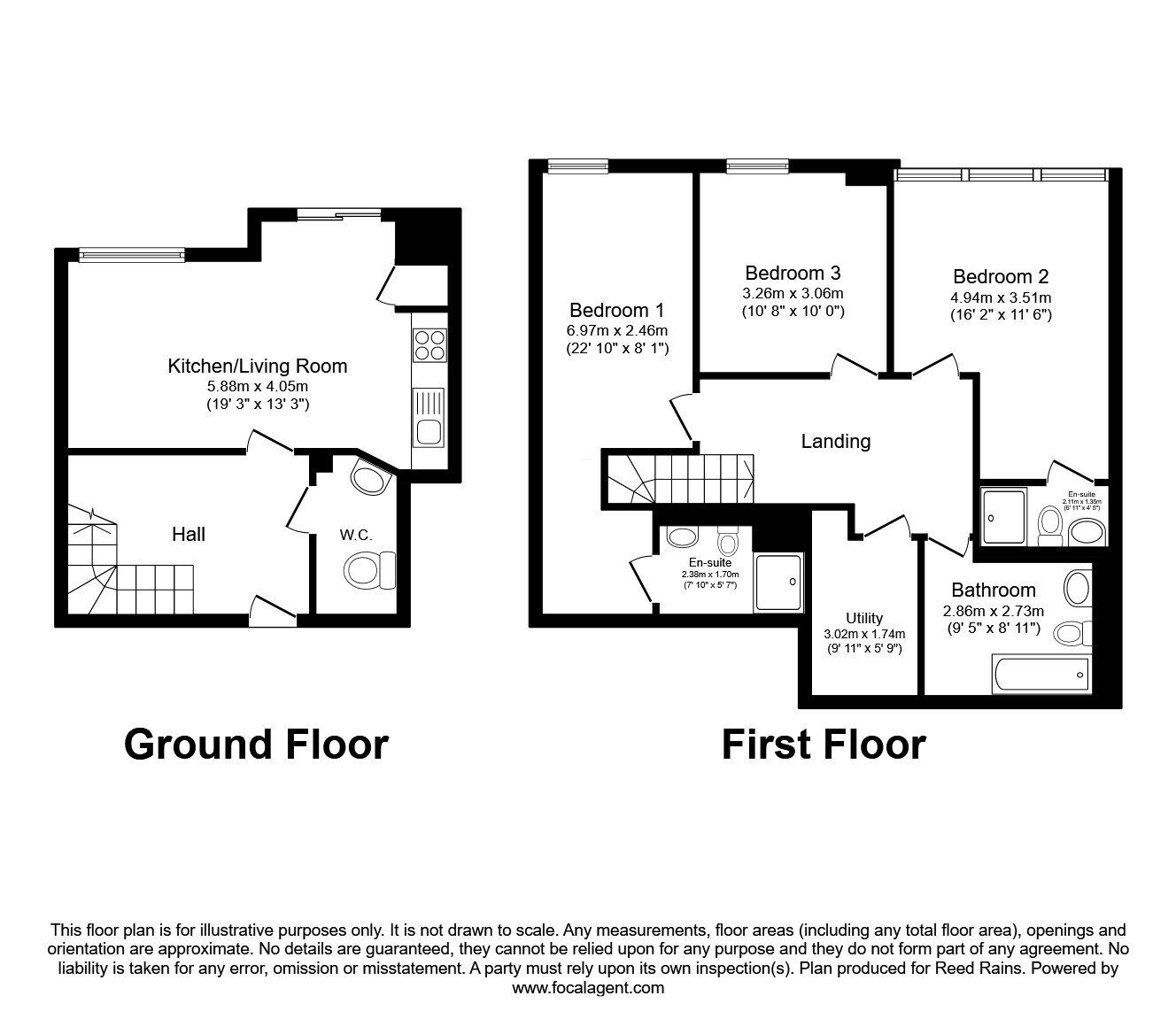 Floorplan of 3 bedroom  Flat to rent, Furness Quay, Salford, Greater Manchester, M50