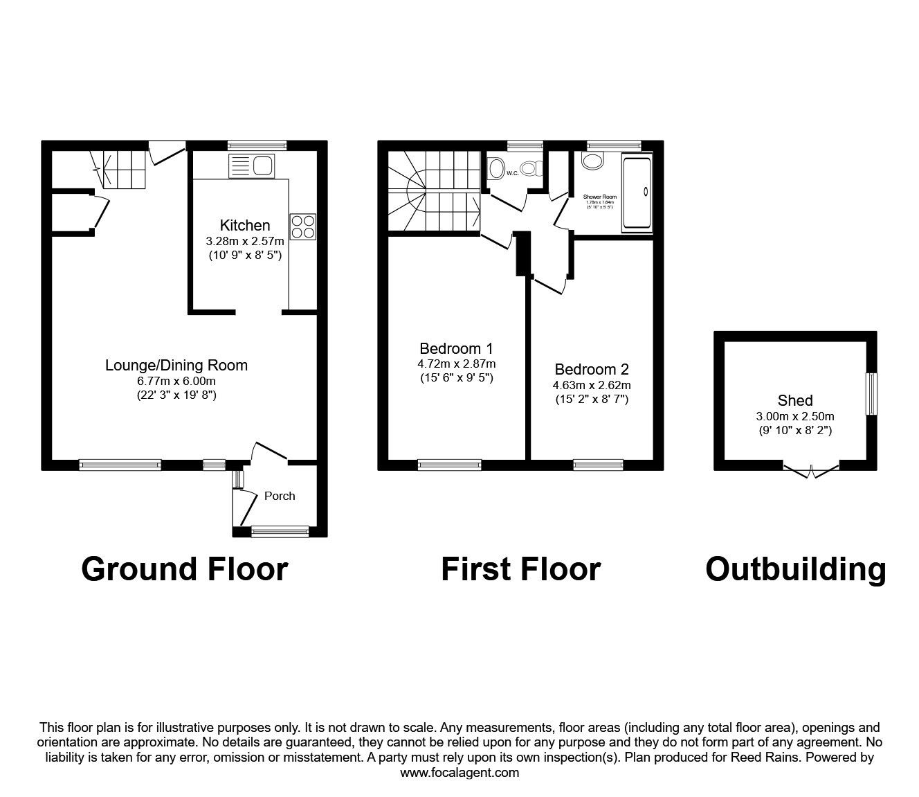 Floorplan of 2 bedroom  House to rent, Doddington Lane, Salford, Greater Manchester, M5