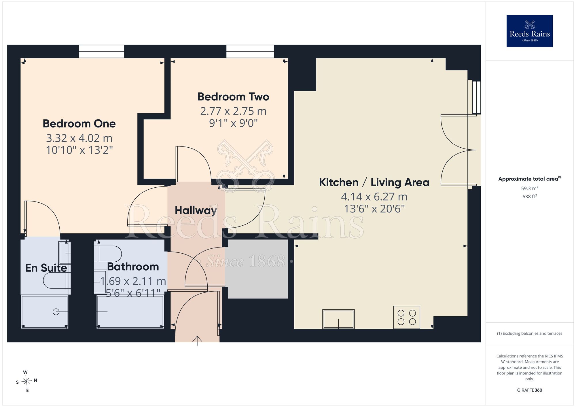 Floorplan of 2 bedroom Flat for sale, Ordsall Lane, Salford, M5