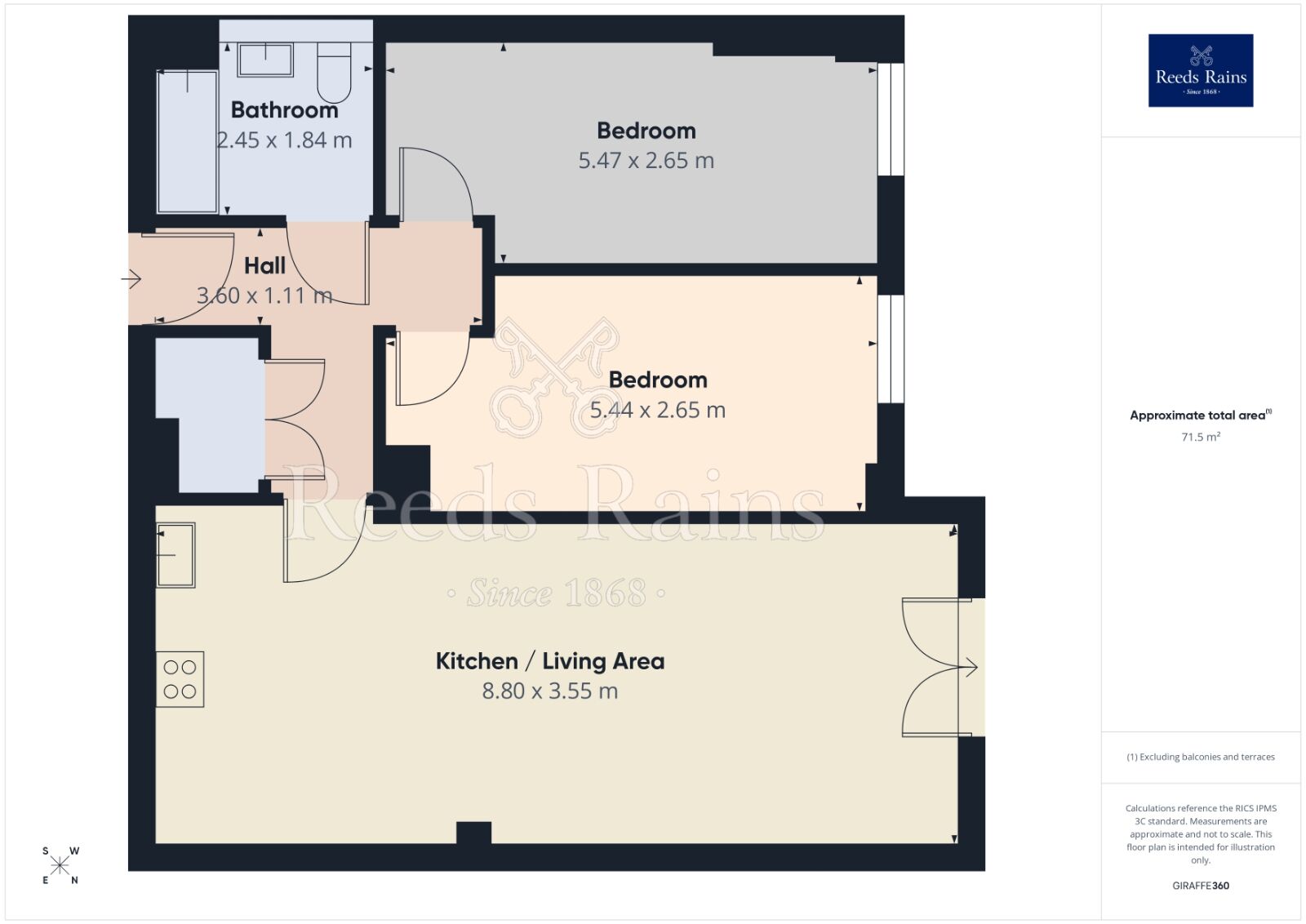 Floorplan of 2 bedroom Flat to rent, Ordsall Lane, Salford, Greater Manchester, M5