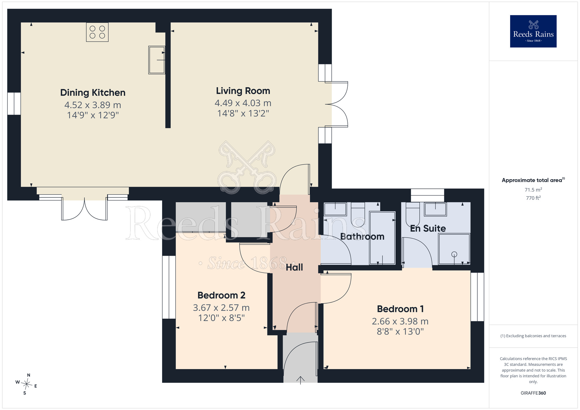 Floorplan of 2 bedroom Flat for sale, Vancouver Quay, Salford, M50