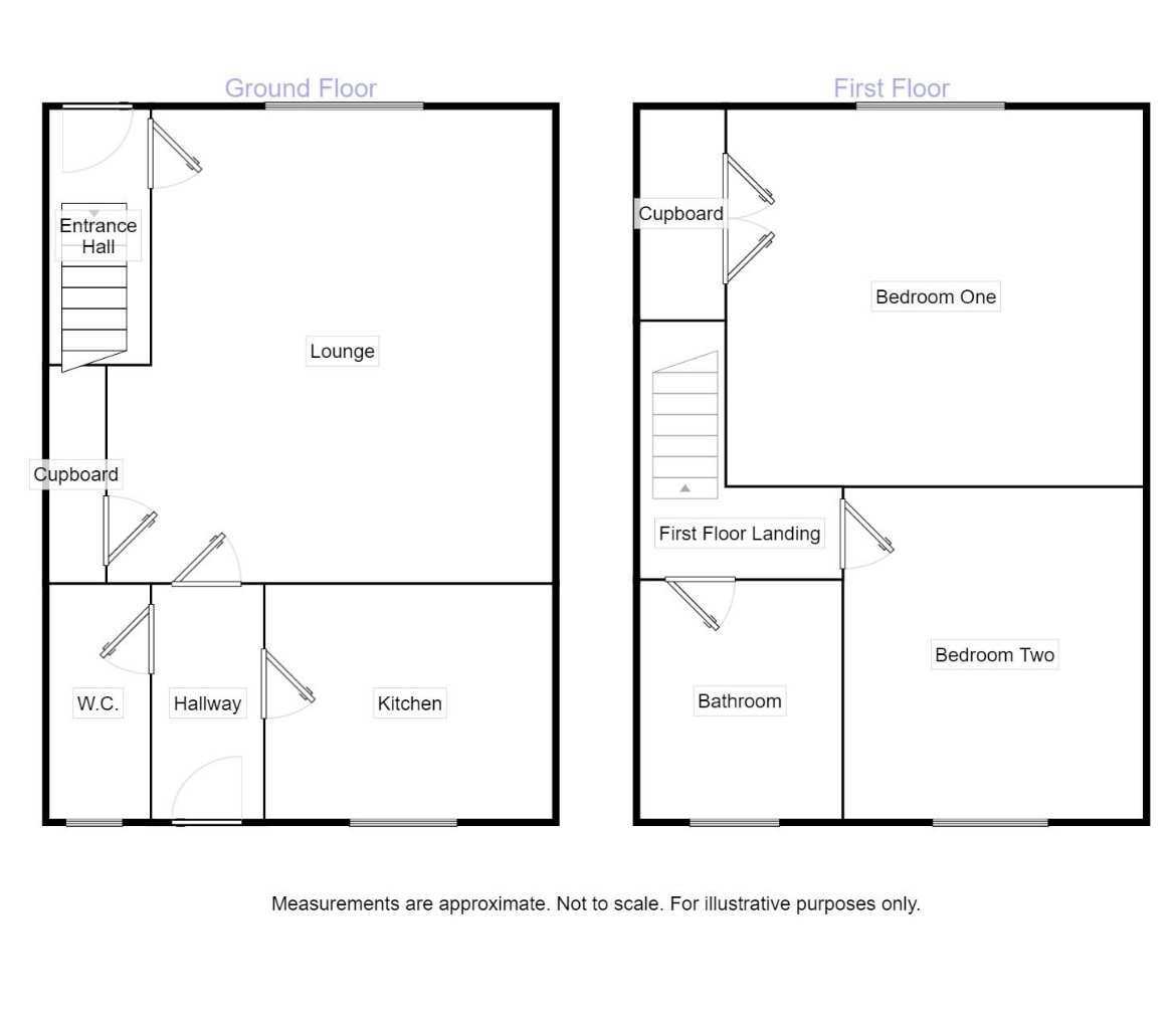 Floorplan of 2 bedroom Mid Terrace House to rent, Wylam Street, Stanley, Durham, DH9