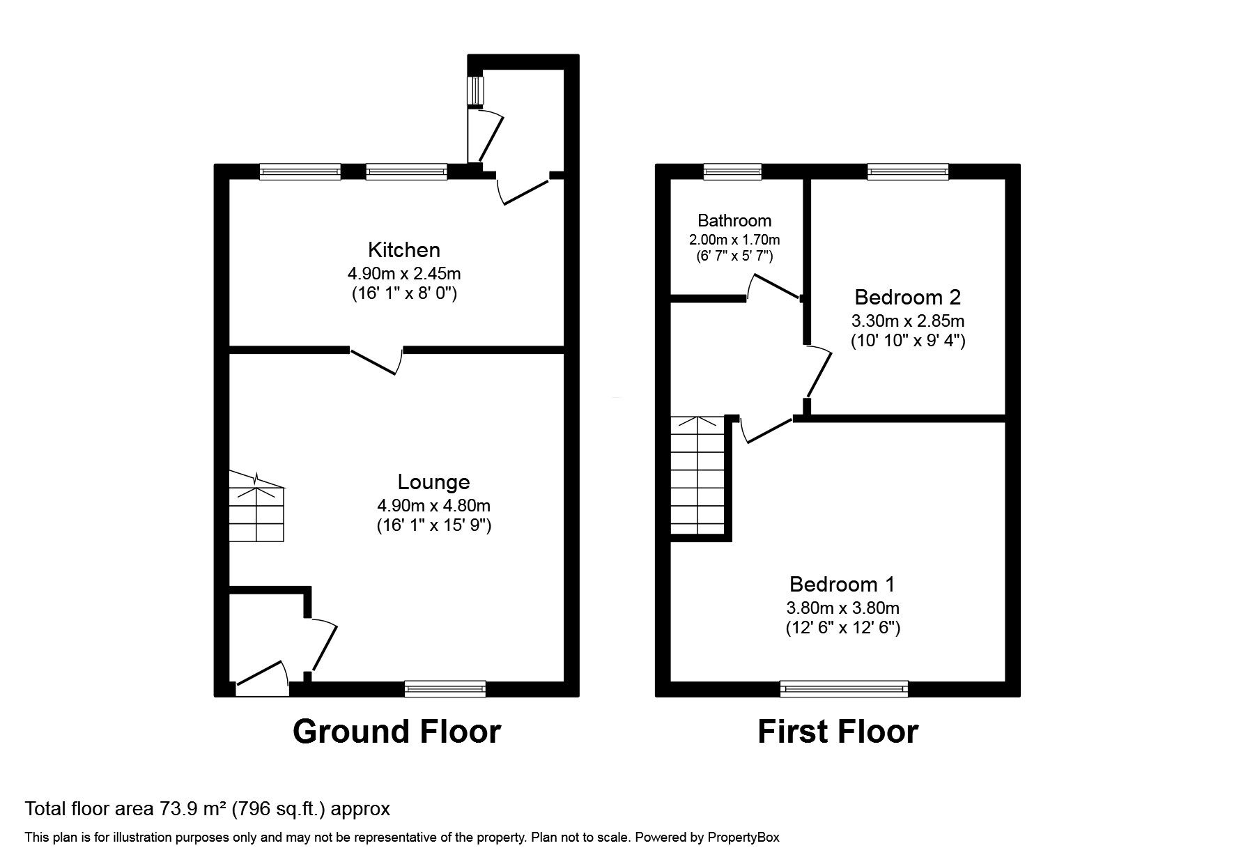 2 bedroom Mid Terrace House for sale, Mitchell Terrace, Tantobie, DH9