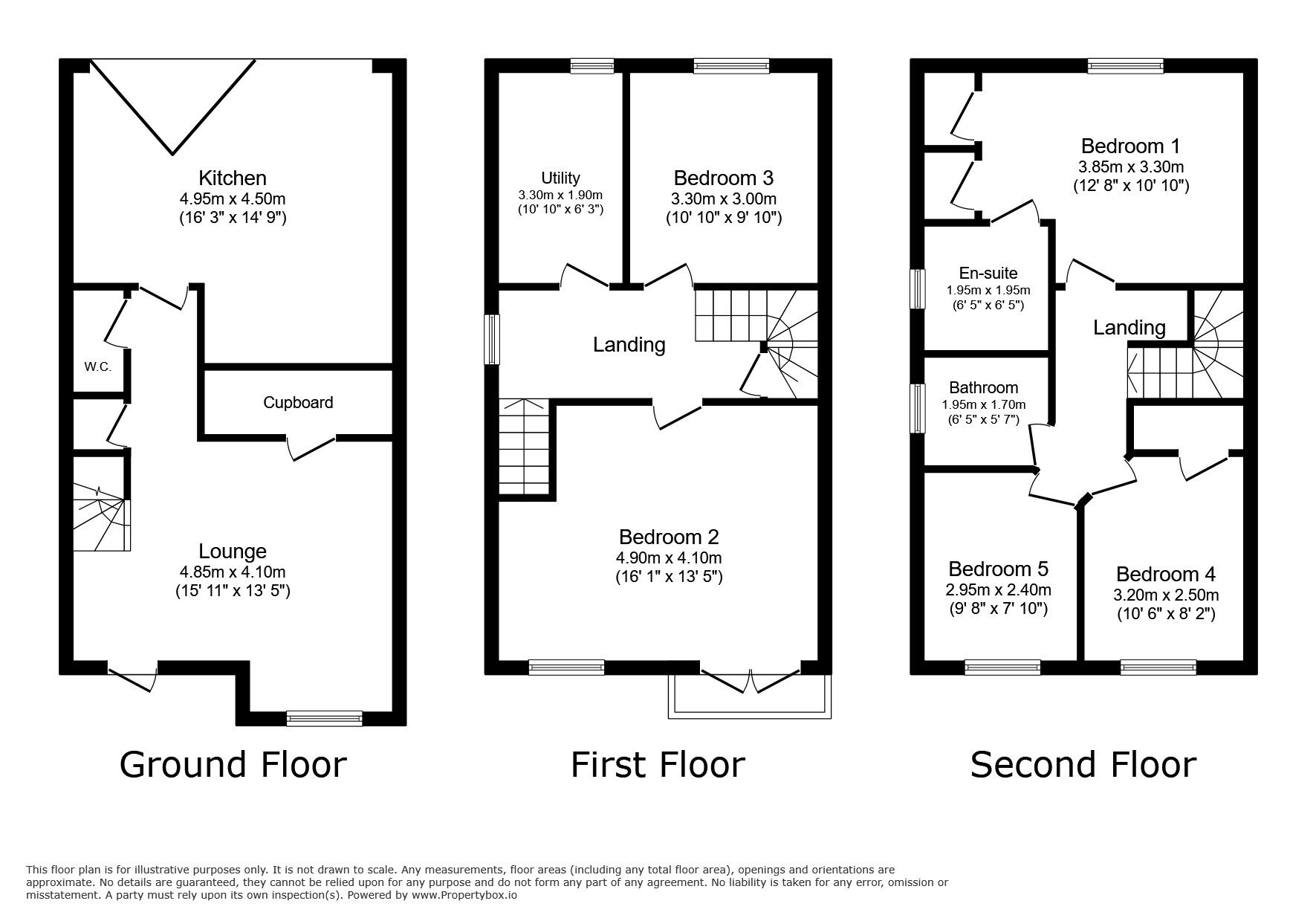 Floorplan of 5 bedroom Semi Detached House for sale, Murray Park, Stanley, Durham, DH9