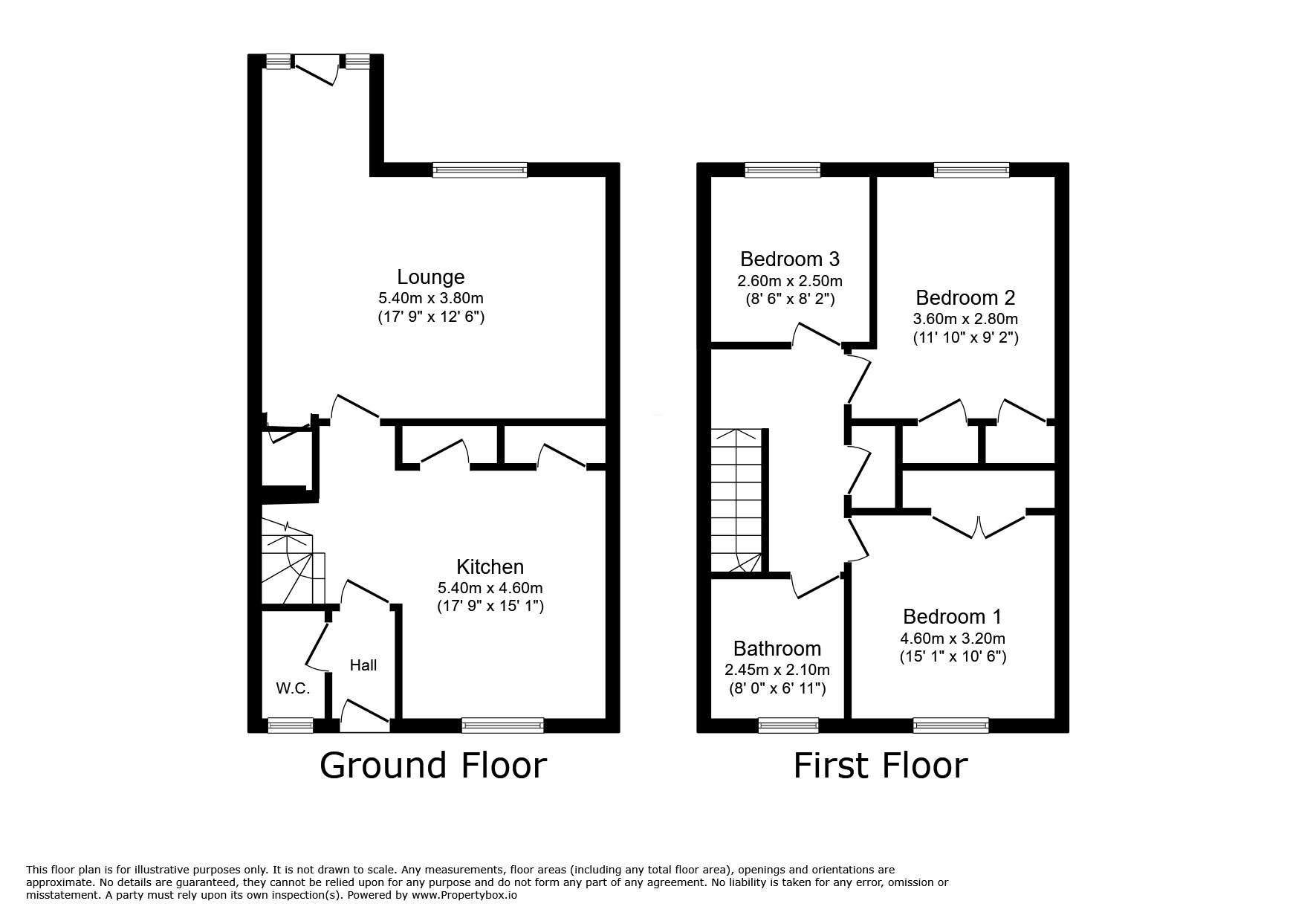 Floorplan of 3 bedroom Semi Detached House for sale, Austen Place, Stanley, Durham, DH9