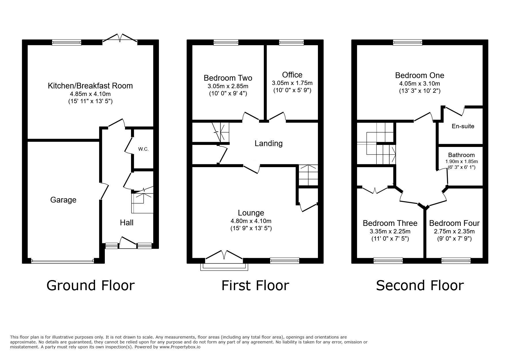 Floorplan of 4 bedroom Mid Terrace House for sale, Orchard Grove, Stanley, Durham, DH9