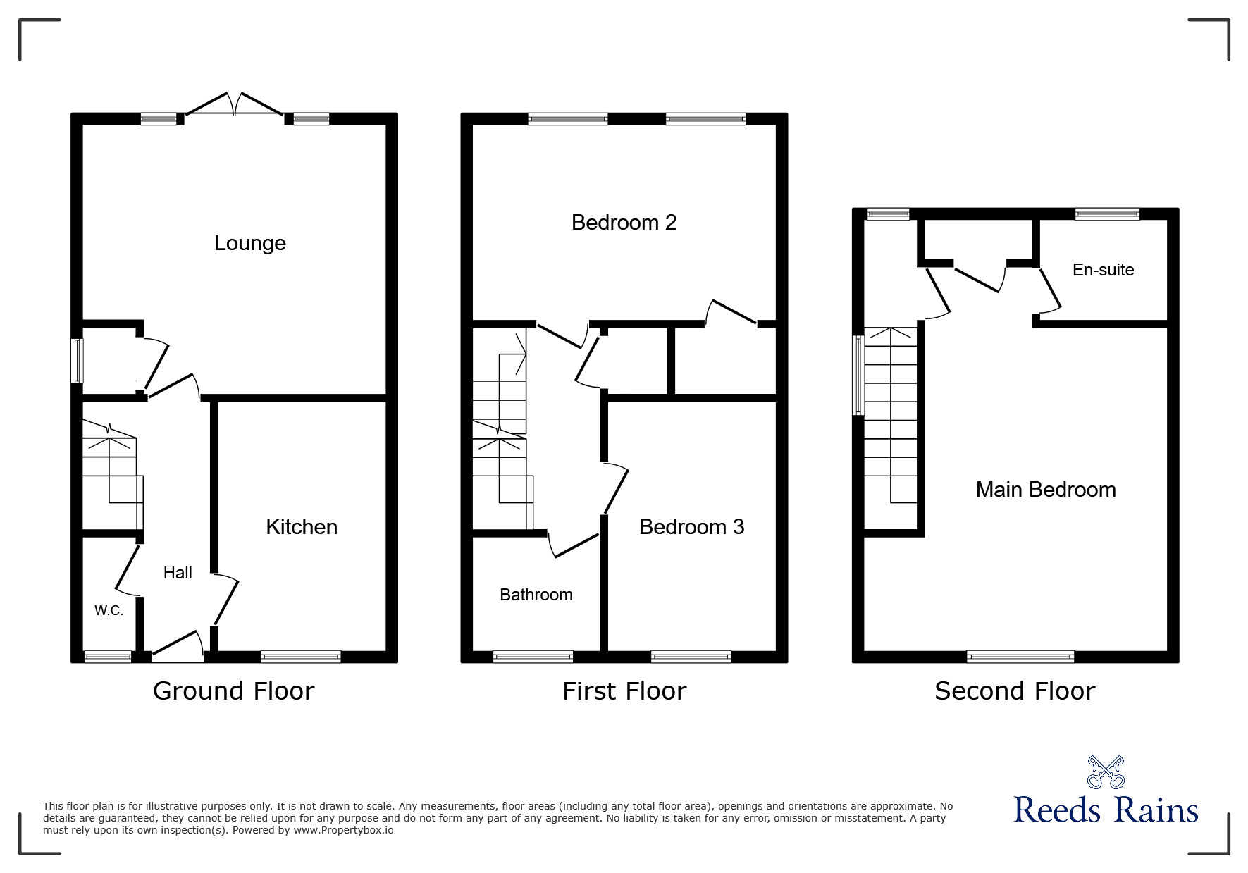 Floorplan of 3 bedroom Mid Terrace House for sale, Ewehurst Road, Dipton, Durham, DH9