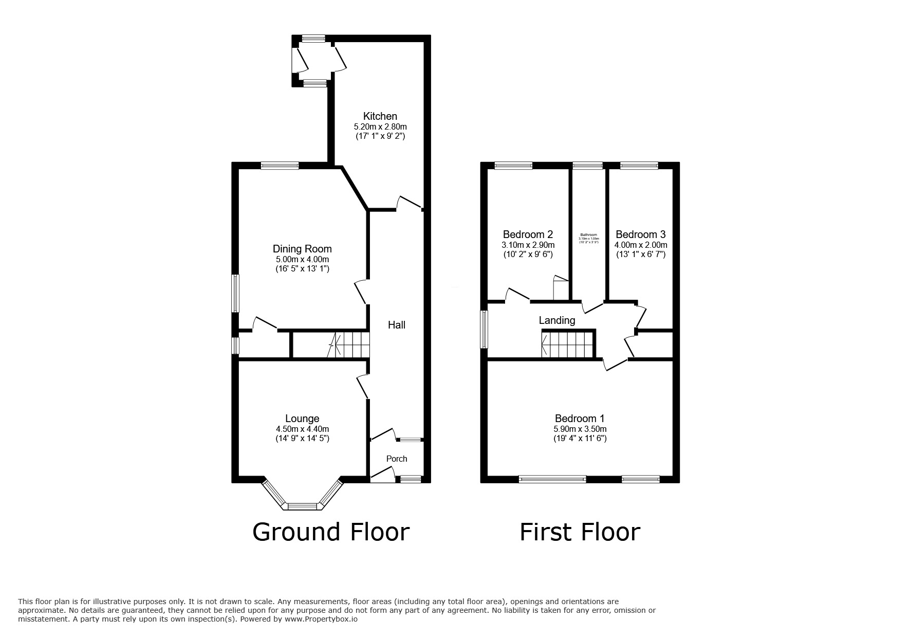 Floorplan of 3 bedroom End Terrace House for sale, Twizell Lane, West Pelton, Durham, DH9