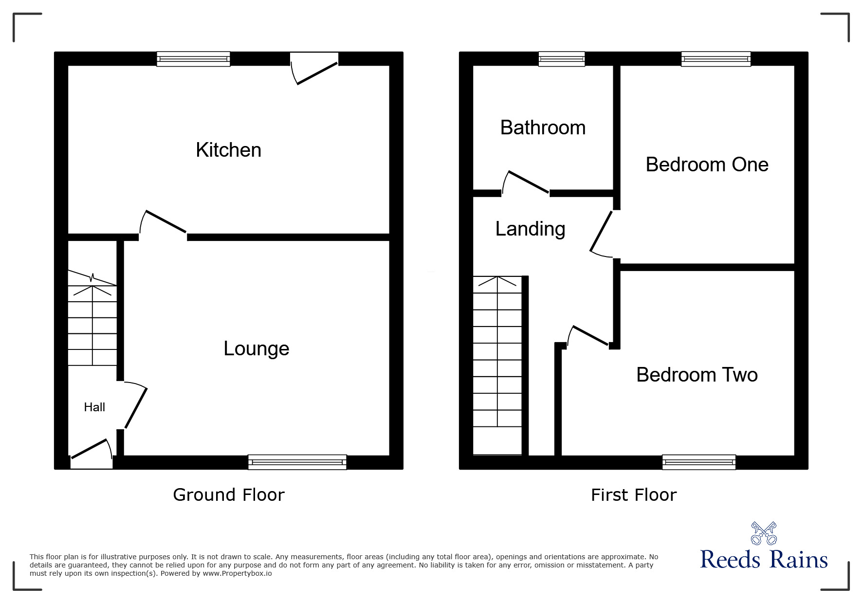 Floorplan of 2 bedroom Mid Terrace House to rent, Heather Terrace, Burnopfield, Durham, NE16