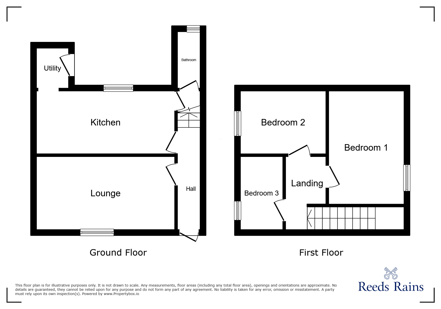 Floorplan of 3 bedroom Mid Terrace House for sale, Northgate, Stanley, Durham, DH9