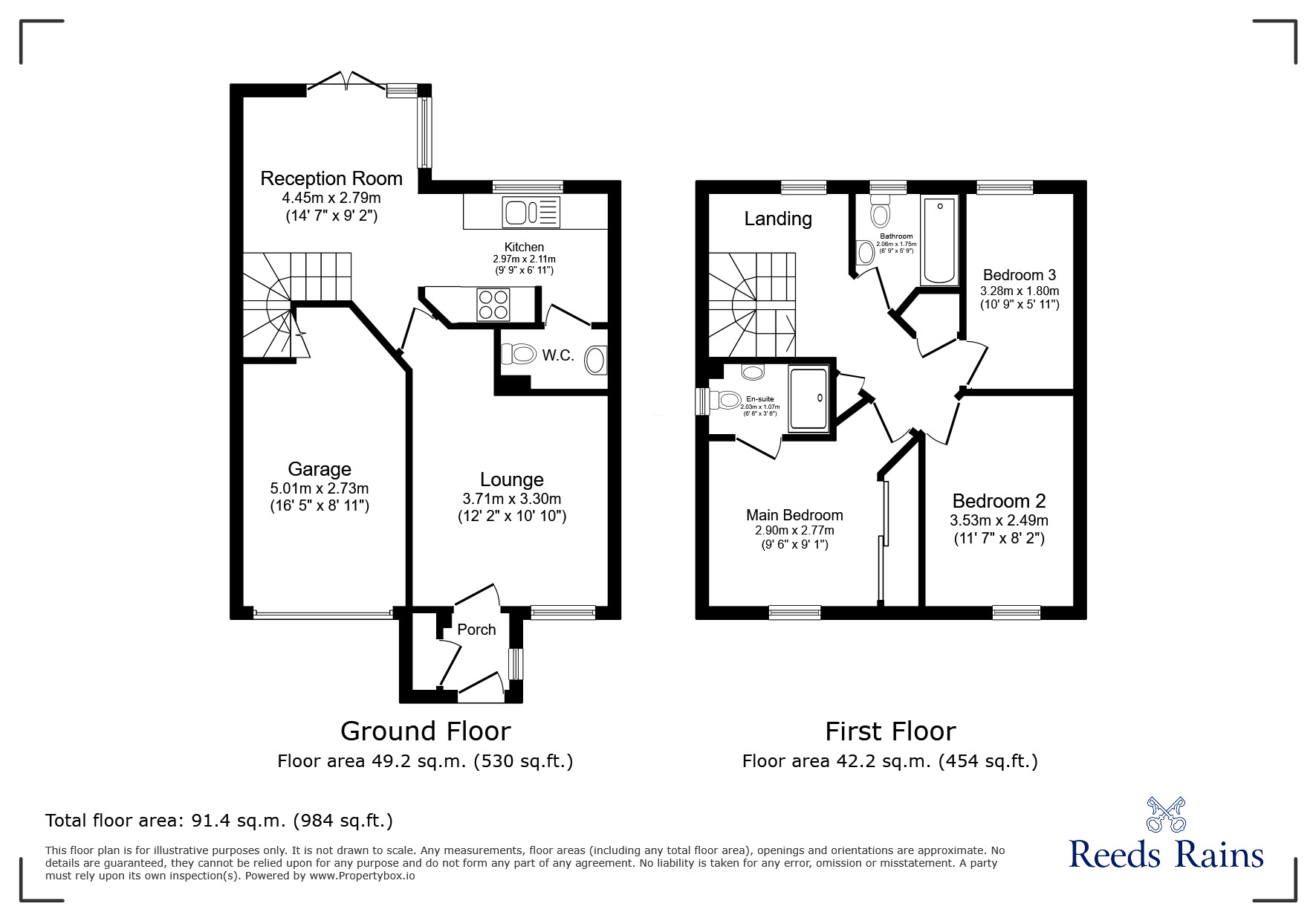 Floorplan of 3 bedroom Detached House for sale, Orchard Grove, Stanley, Durham, DH9