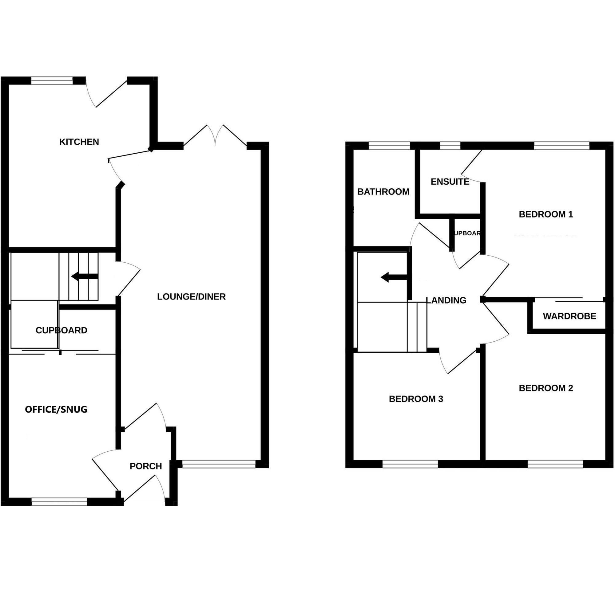 Floorplan of 3 bedroom Detached House to rent, Mowlam Drive, Stanley, Durham, DH9