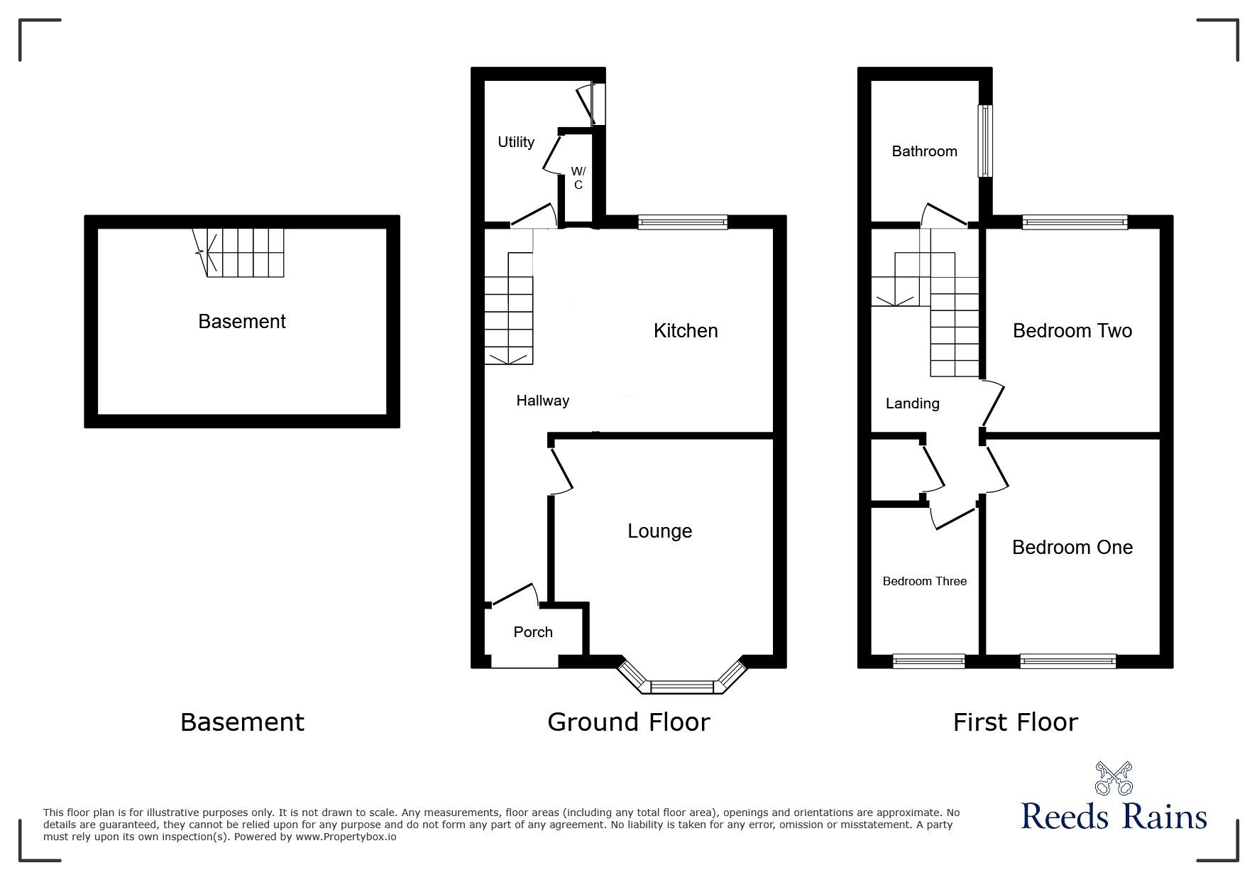 Floorplan of 3 bedroom Mid Terrace House for sale, Station Road, Stanley, Durham, DH9