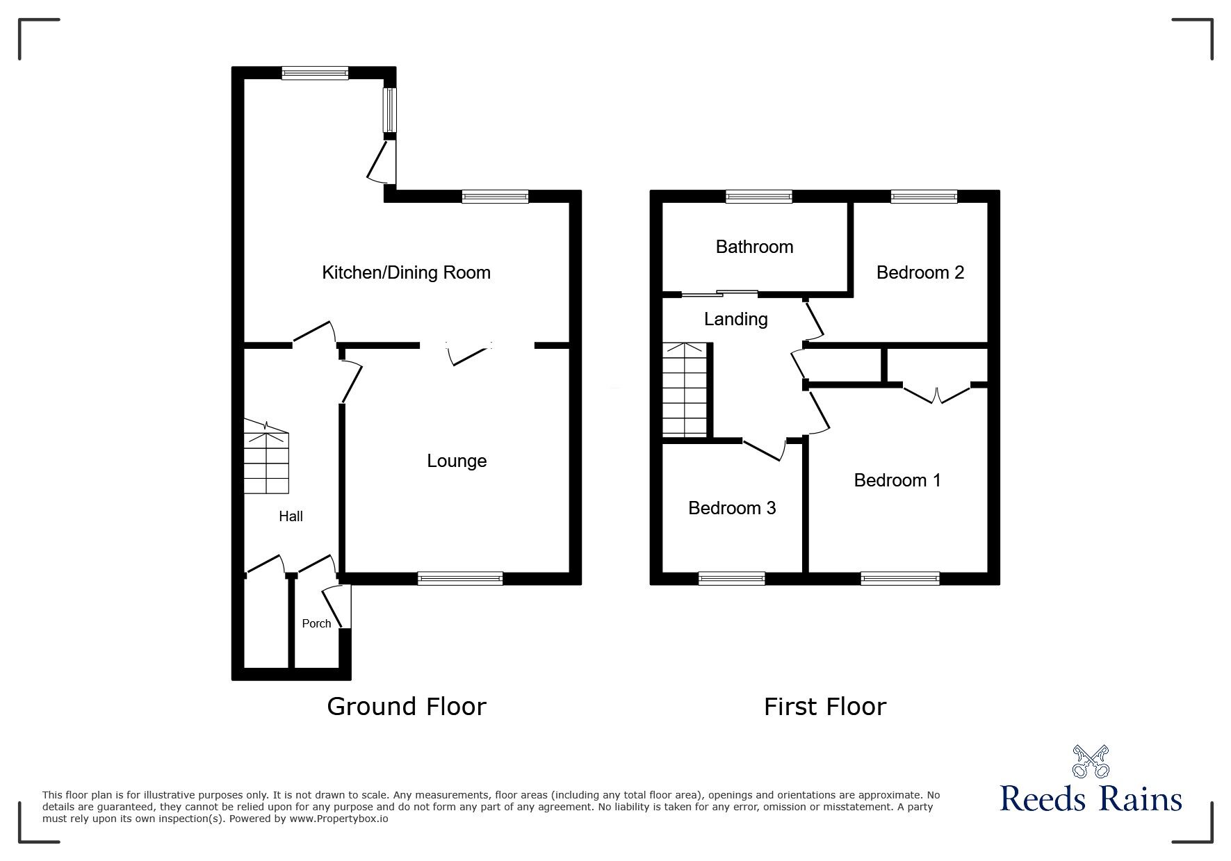 Floorplan of 3 bedroom Semi Detached House for sale, Summerfield, West Pelton, Durham, DH9
