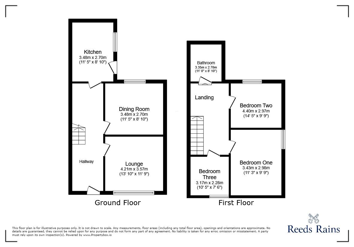 Floorplan of 3 bedroom Mid Terrace House to rent, Watson Street, Stanley, Durham, DH9