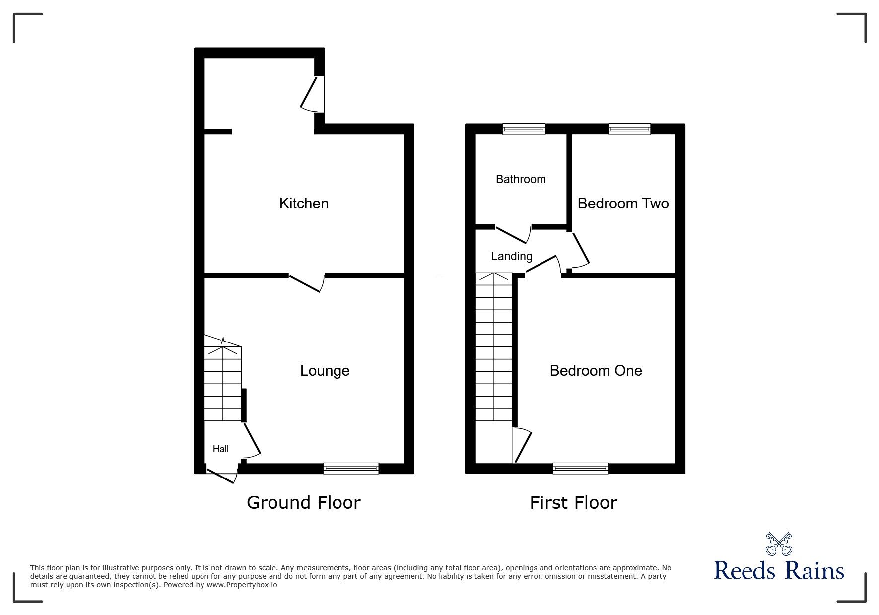 Floorplan of 2 bedroom Semi Detached House for sale, Urpeth Hill Top, Beamish, Durham, DH9