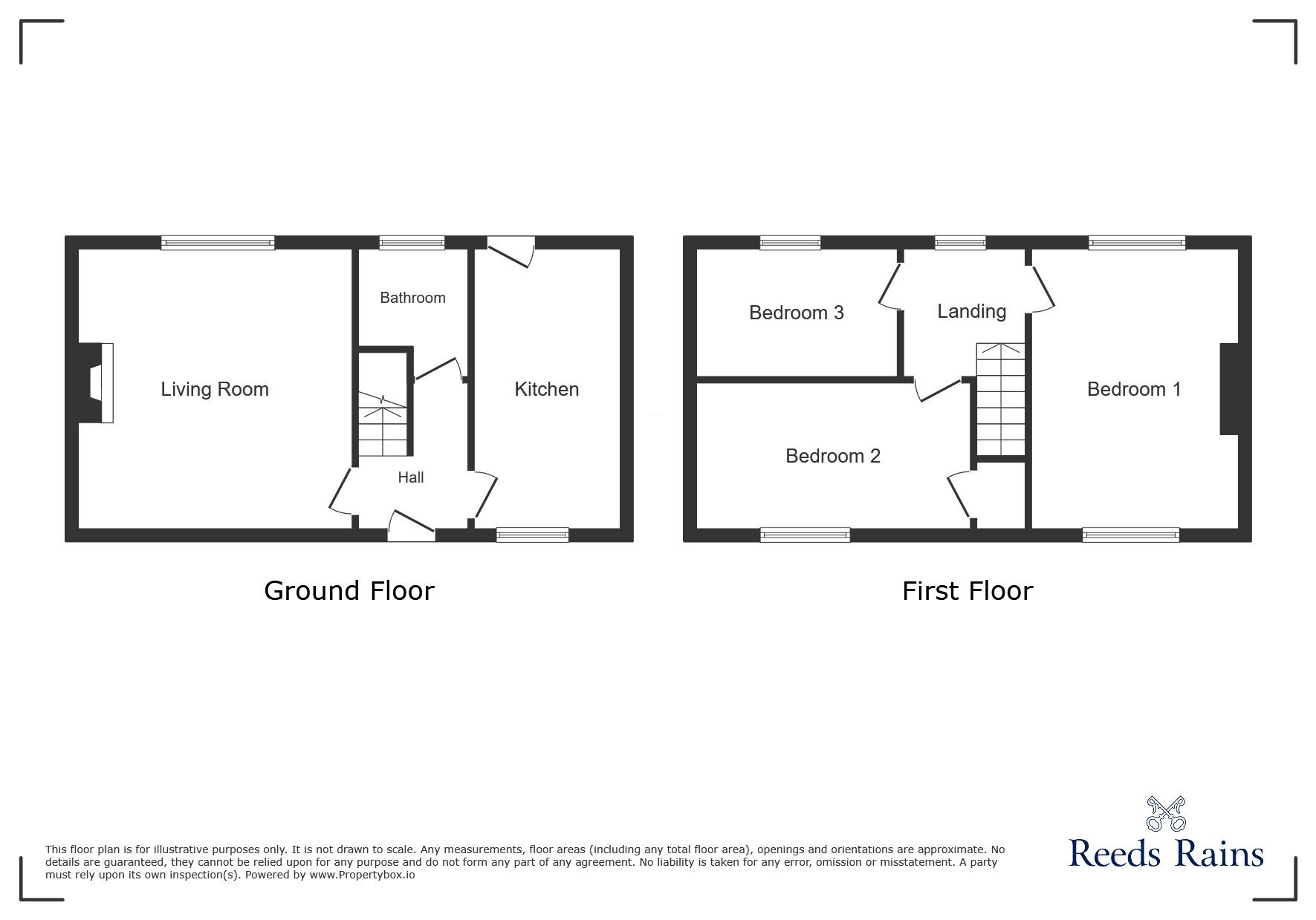 Floorplan of 3 bedroom Mid Terrace House for sale, Railway Gardens, Stanley, Durham, DH9