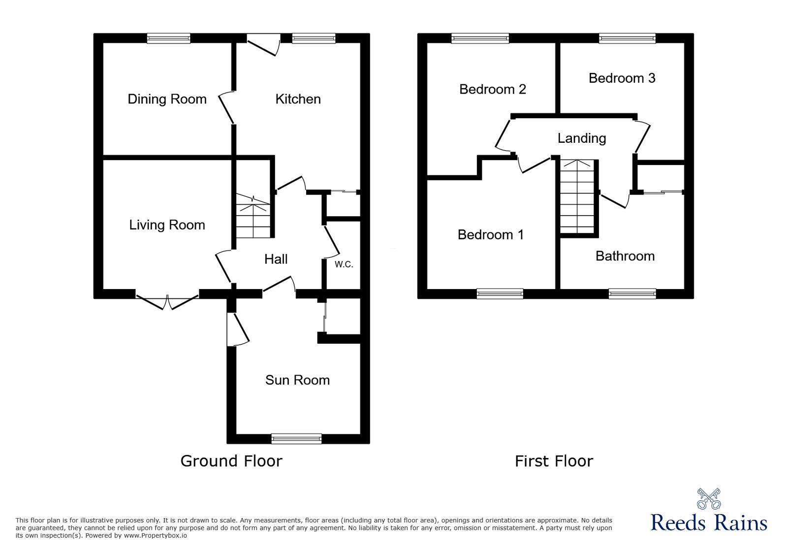Floorplan of 3 bedroom End Terrace House for sale, Eastfields, Stanley, Durham, DH9