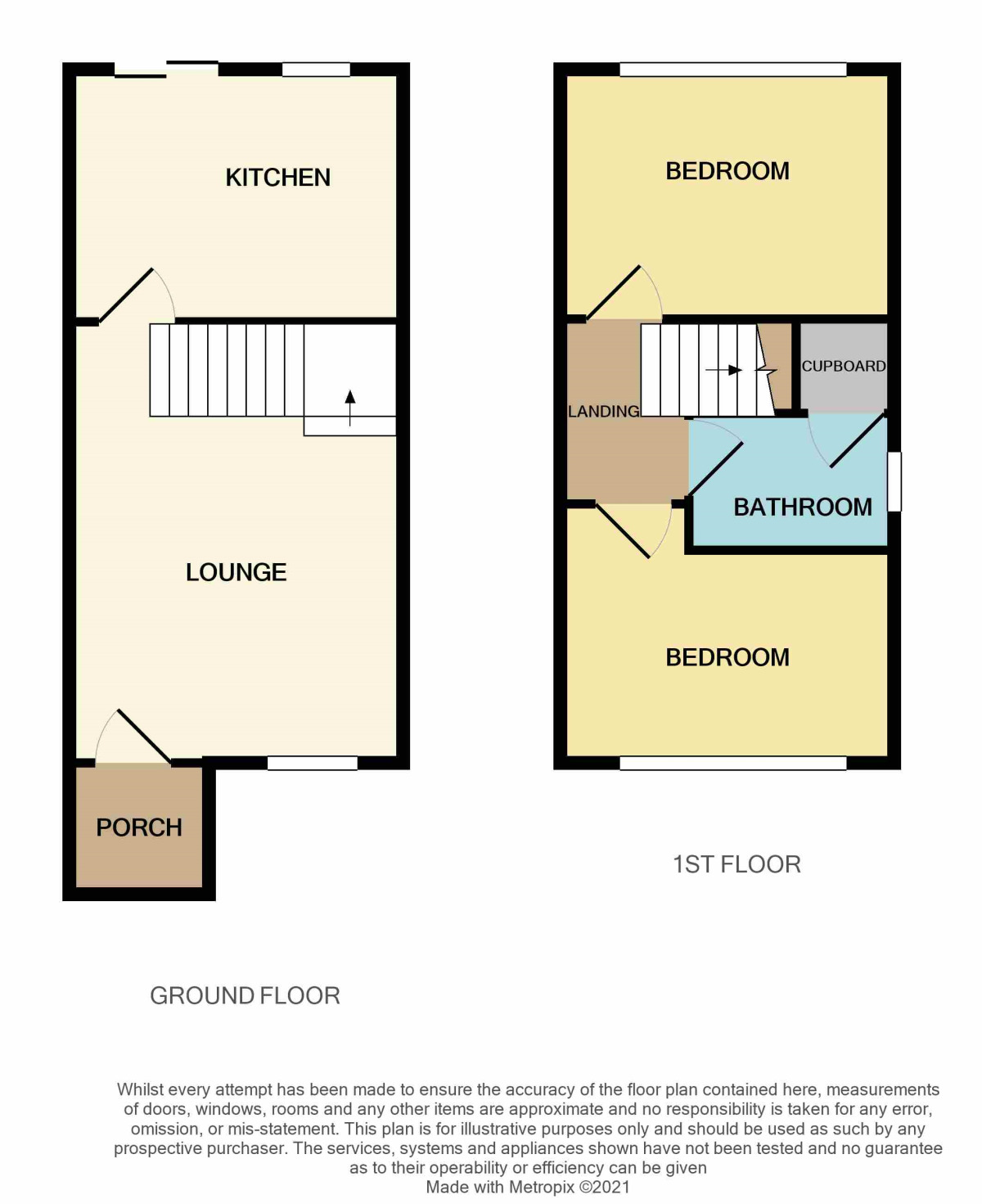 Floorplan of 2 bedroom Semi Detached House to rent, Shearwater Lane, Stockton-On-Tees, Cleveland, TS20