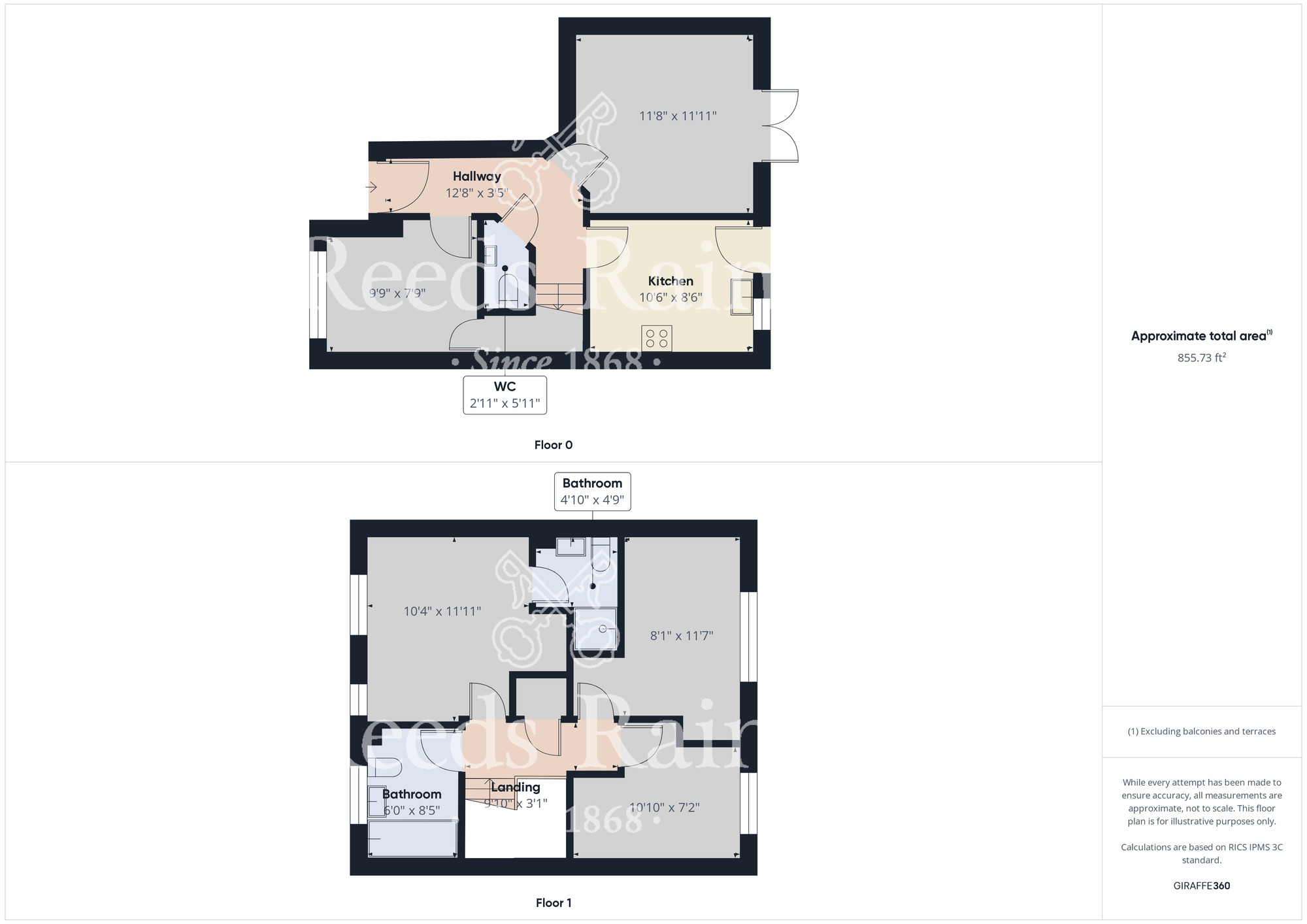 Floorplan of 3 bedroom Mid Terrace House for sale, Mulberry Wynd, Stockton-On-Tees, Cleveland, TS18