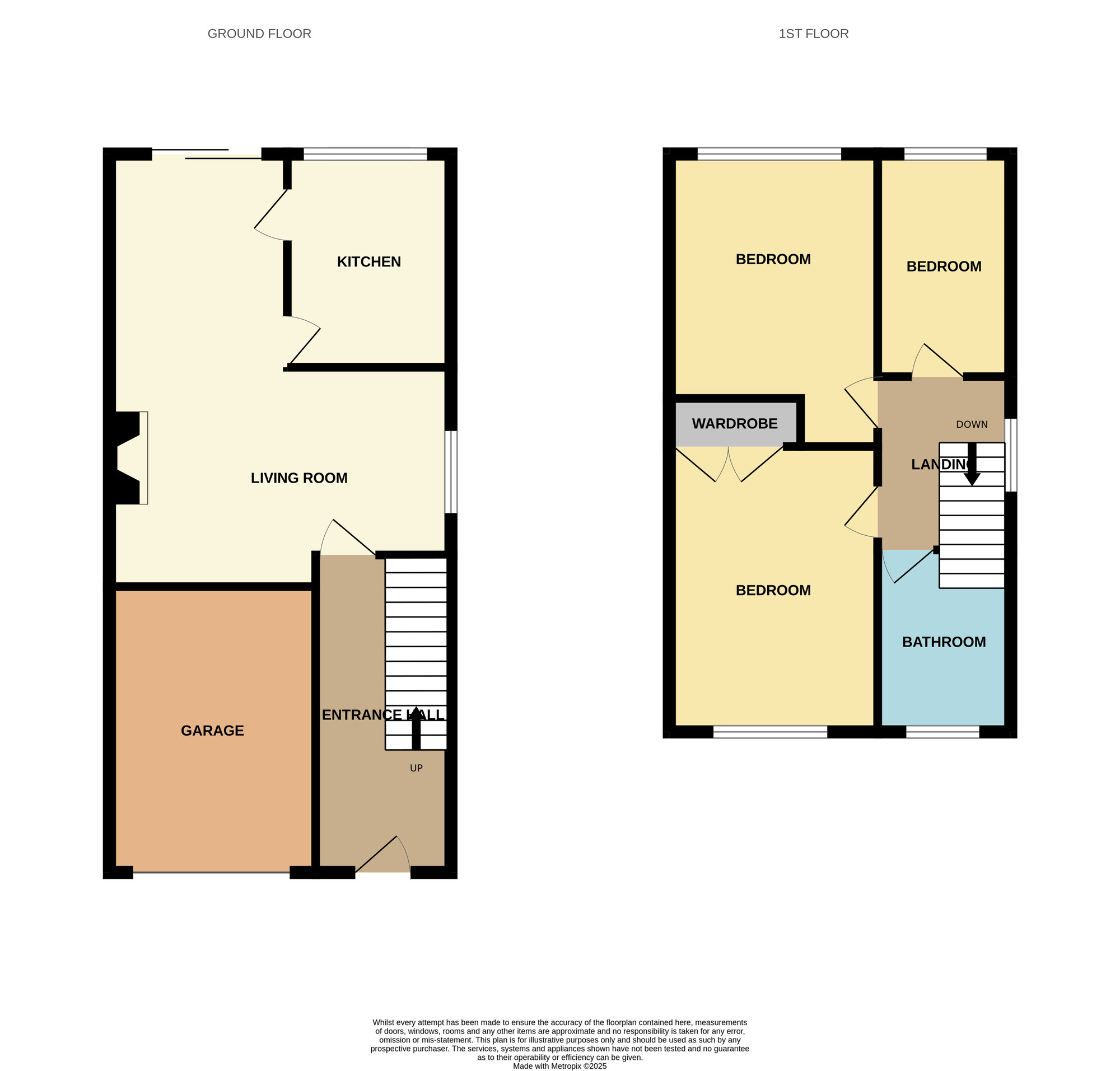 Floorplan of 3 bedroom Semi Detached House for sale, Barrhead Close, Stockton-on-Tees, Durham, TS19