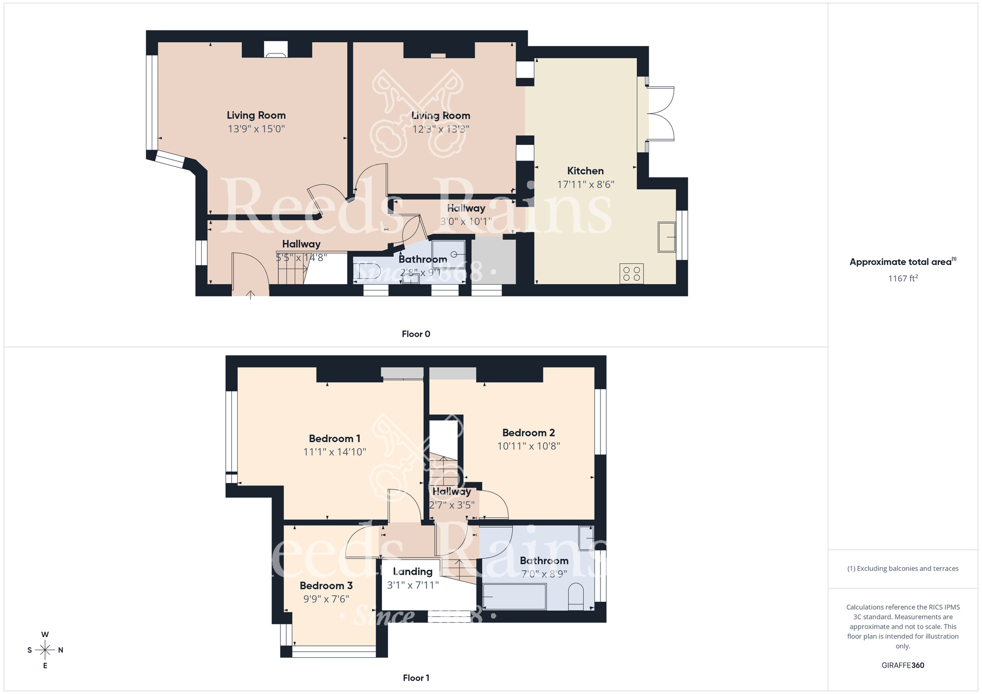 Floorplan of 3 bedroom Semi Detached House for sale, Lunedale Avenue, Middlesbrough, North Yorkshire, TS5