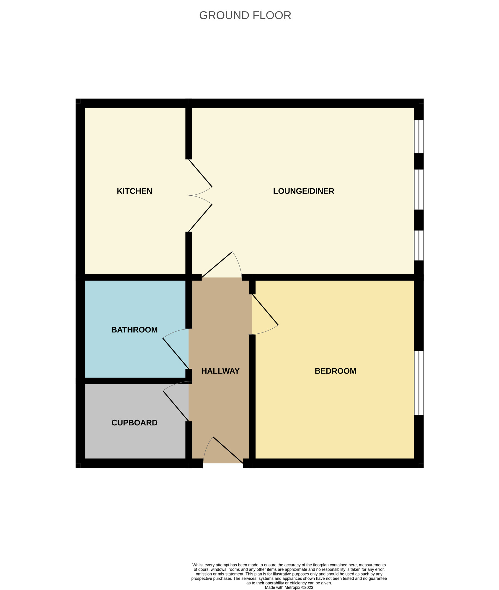 Floorplan of 1 bedroom  Flat for sale, Lingwood Court, Thornaby, Stockton-On-Tees, TS17