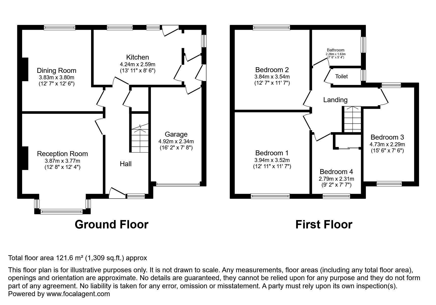 Floorplan of 4 bedroom Semi Detached House for sale, Tunstall Road, Stockton-on-Tees, Durham, TS18