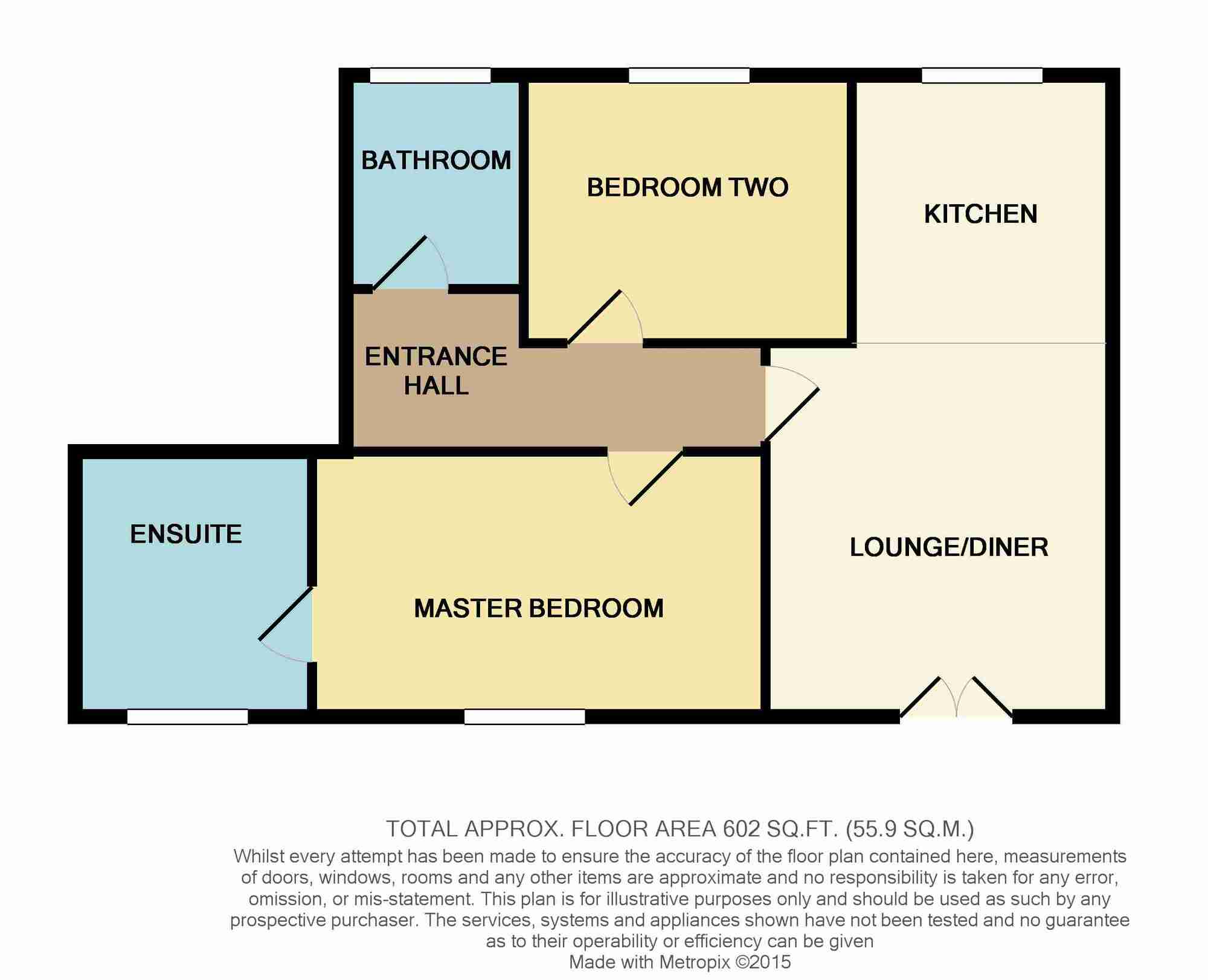 Floorplan of 2 bedroom  Flat for sale, Raby Road, Hartlepool, Durham, TS24
