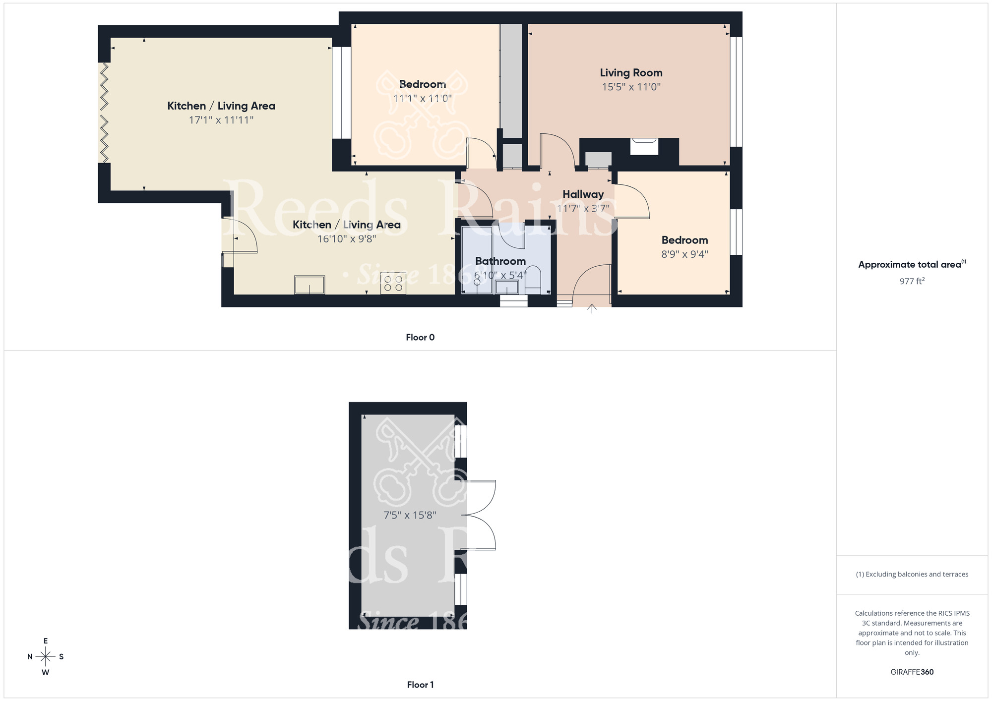 Floorplan of 2 bedroom Semi Detached Bungalow for sale, Penhill Road, Stockton-on-Tees, Durham, TS18