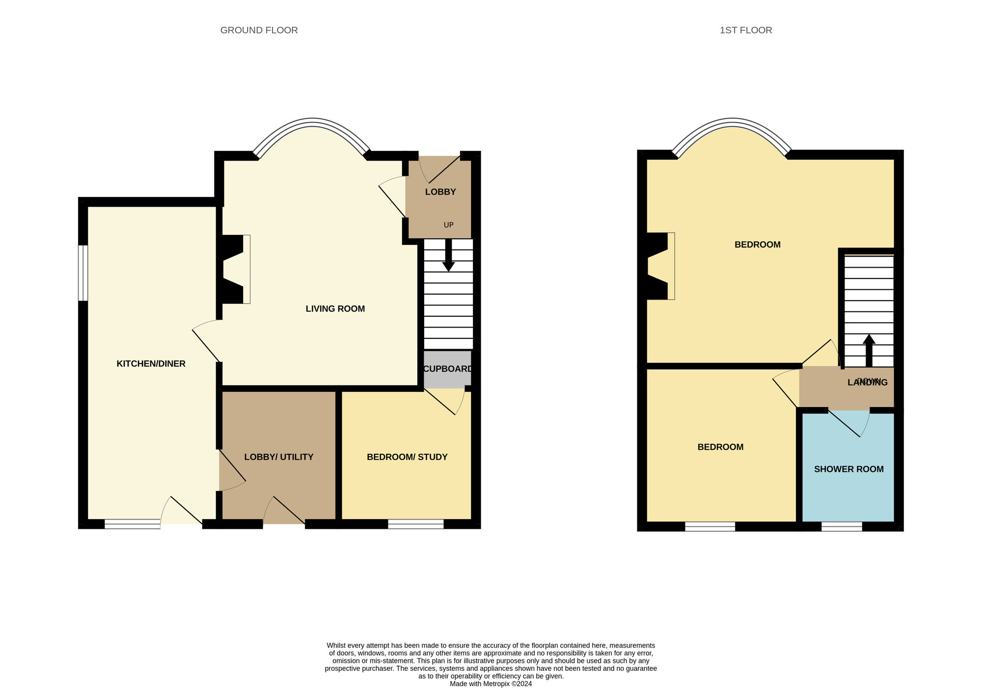 Floorplan of 2 bedroom End Terrace House for sale, Craigweil Crescent, Stockton-on-Tees, Durham, TS19