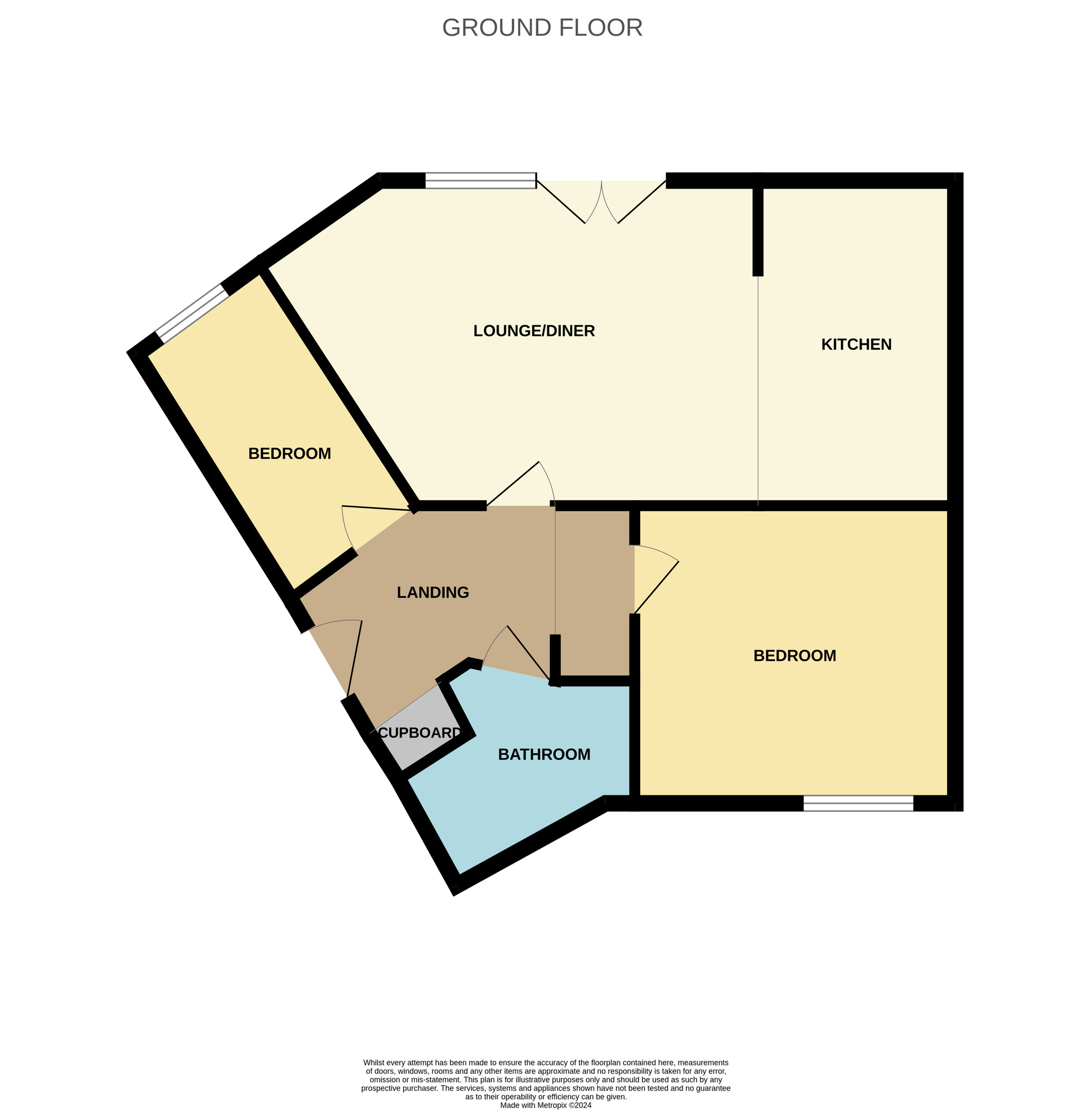 Floorplan of 2 bedroom  Flat for sale, Witton Park, Stockton-on-Tees, TS18
