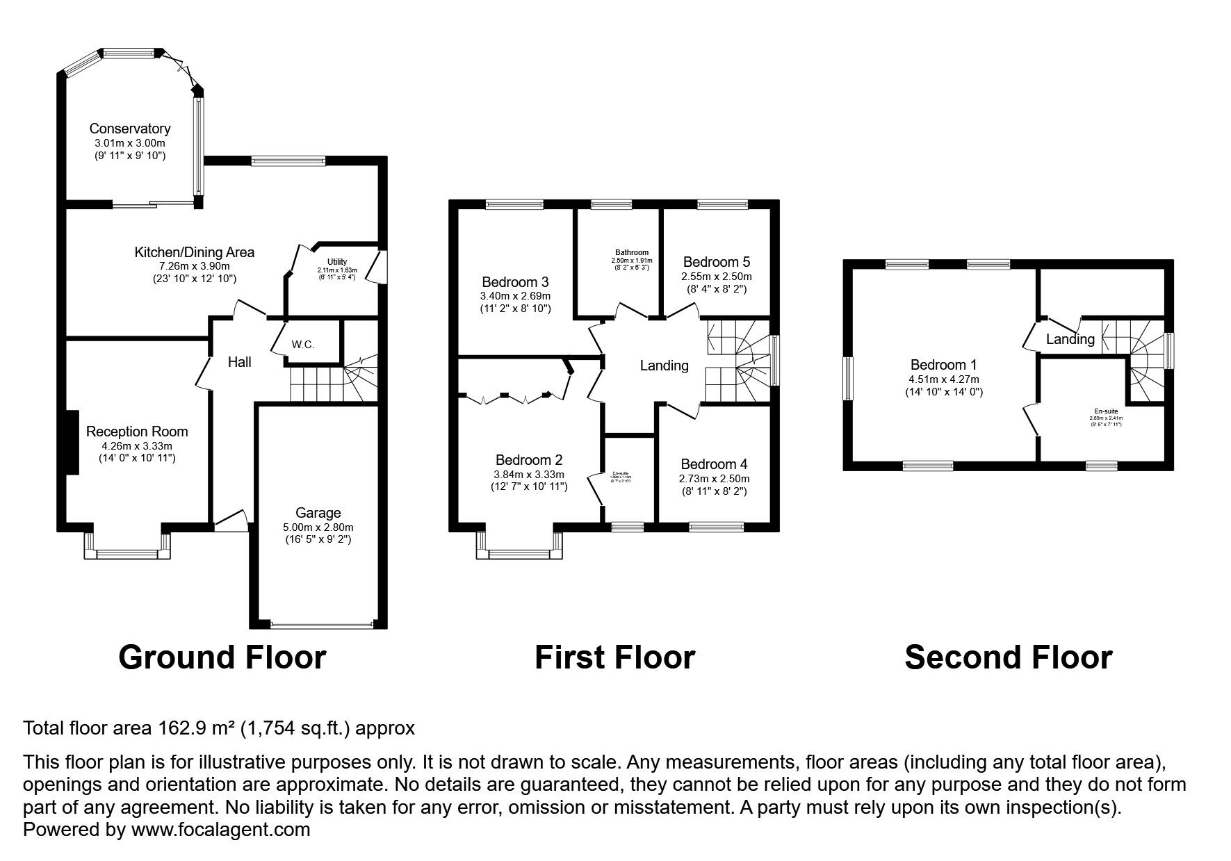 Floorplan of 5 bedroom Detached House for sale, Meridian Way, Stockton-on-Tees, Durham, TS18