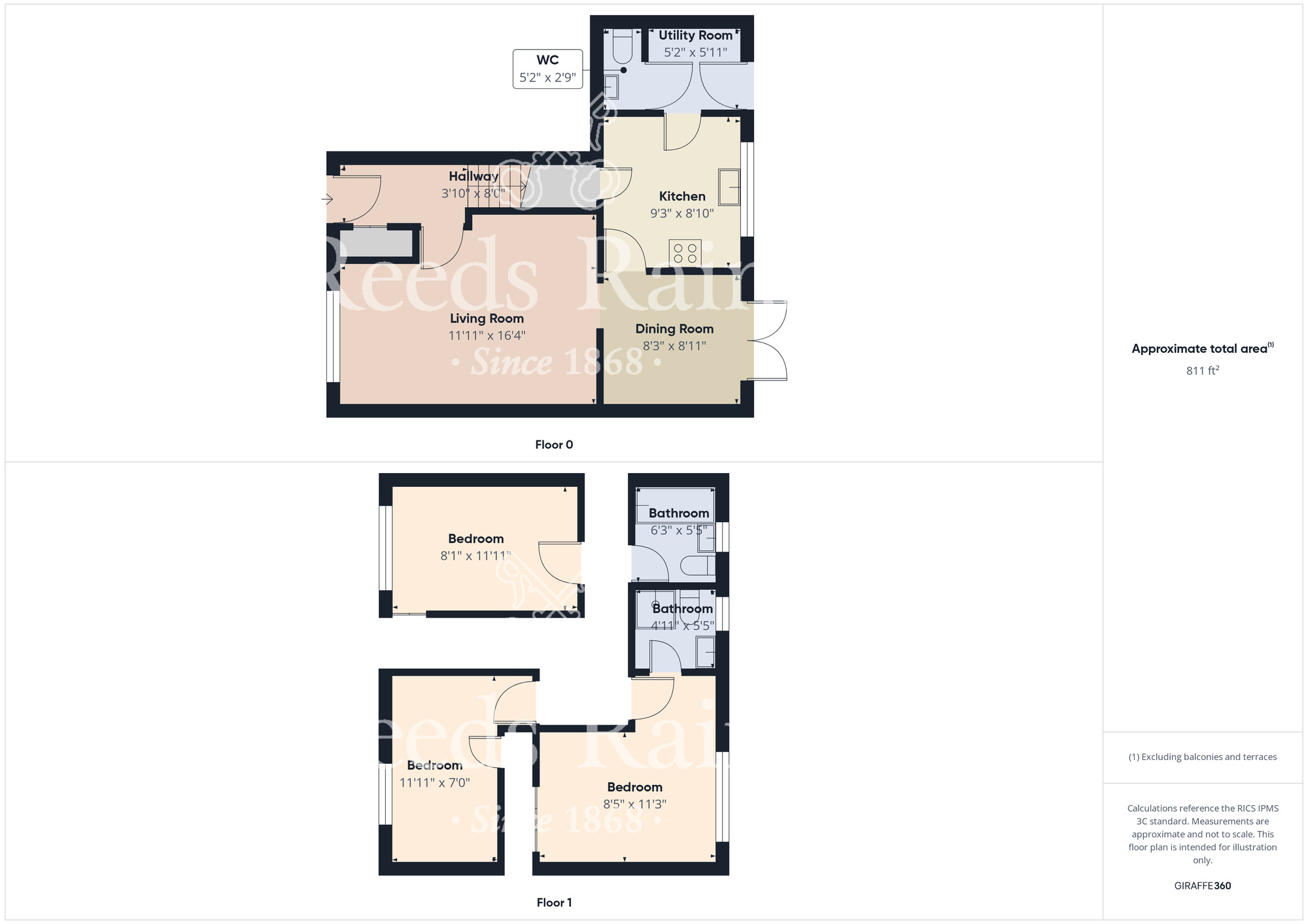 Floorplan of 3 bedroom Detached House for sale, West End Way, Stockton-on-Tees, Durham, TS18