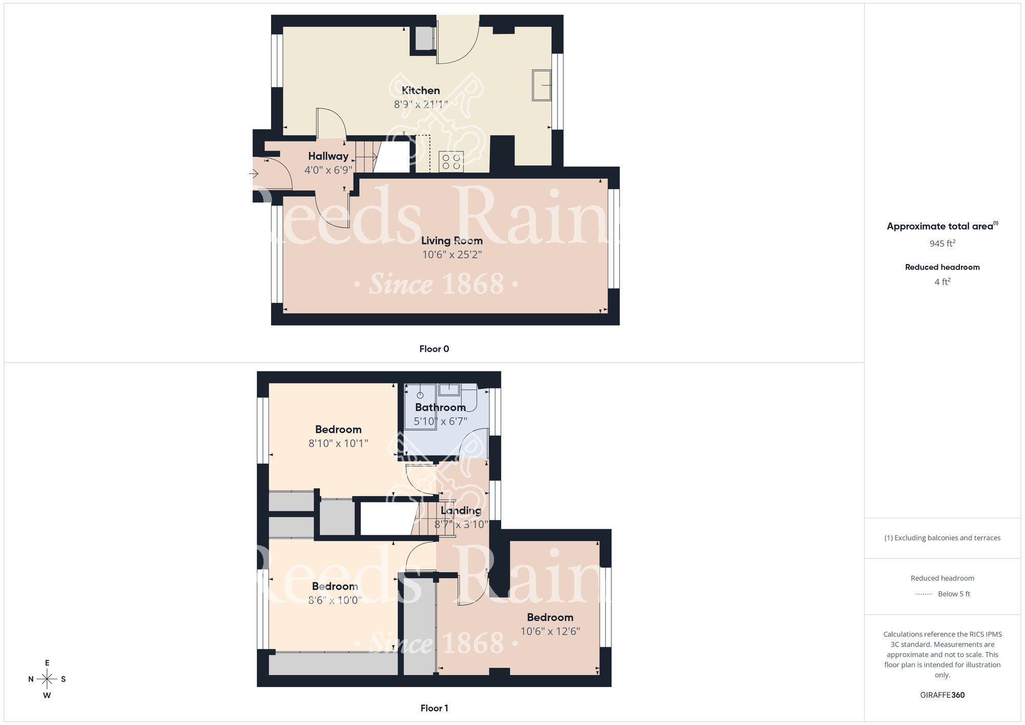 Floorplan of 3 bedroom Detached House for sale, Hayling Way, Stockton-on-Tees, Durham, TS18