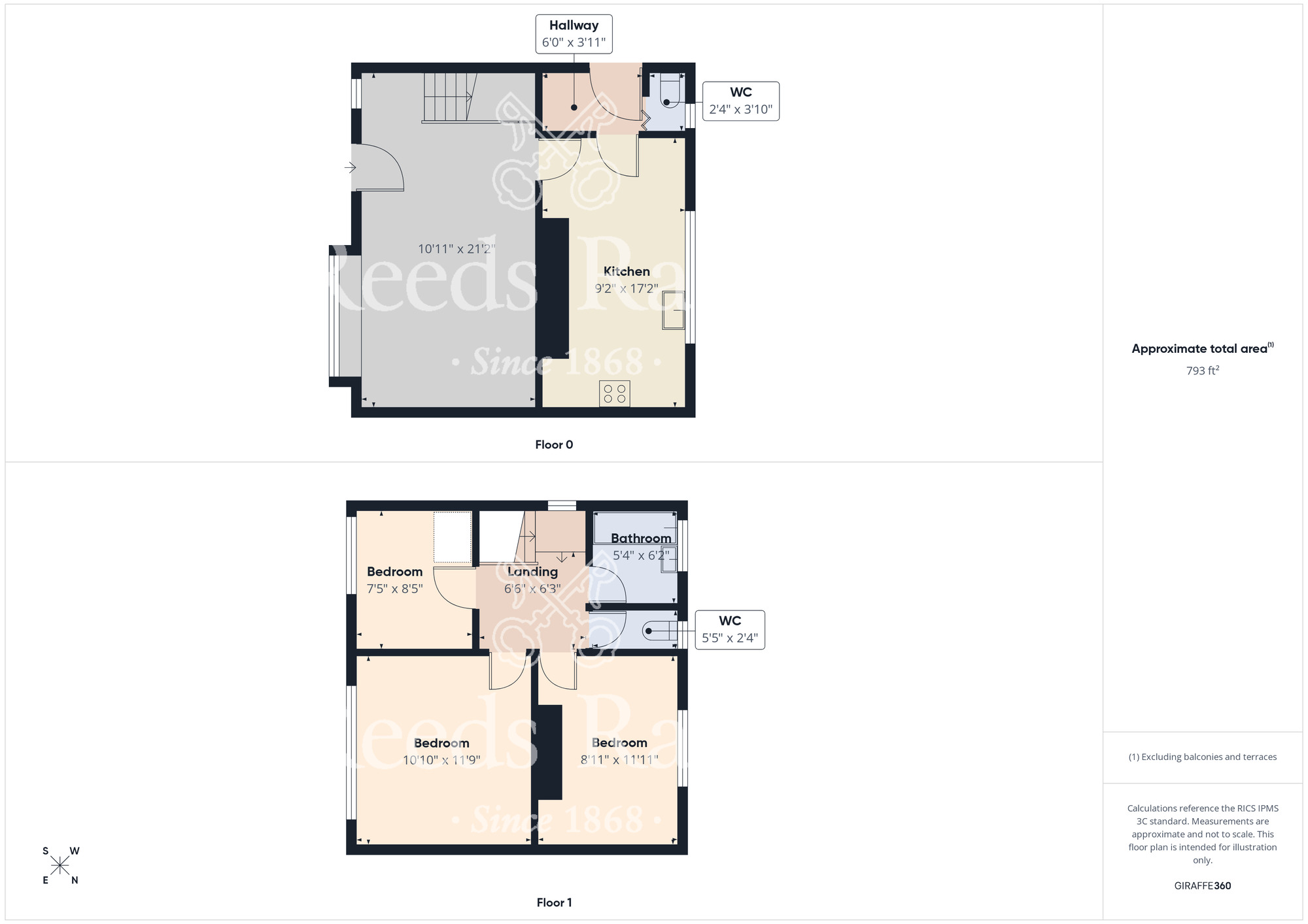 Floorplan of 3 bedroom Semi Detached House for sale, Redcar Road, Thornaby, Durham, TS17