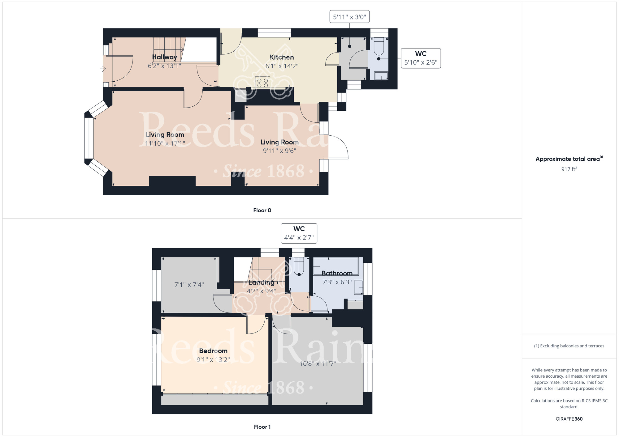 Floorplan of 3 bedroom Semi Detached House for sale, Highfield Road, Stockton-on-Tees, Durham, TS18
