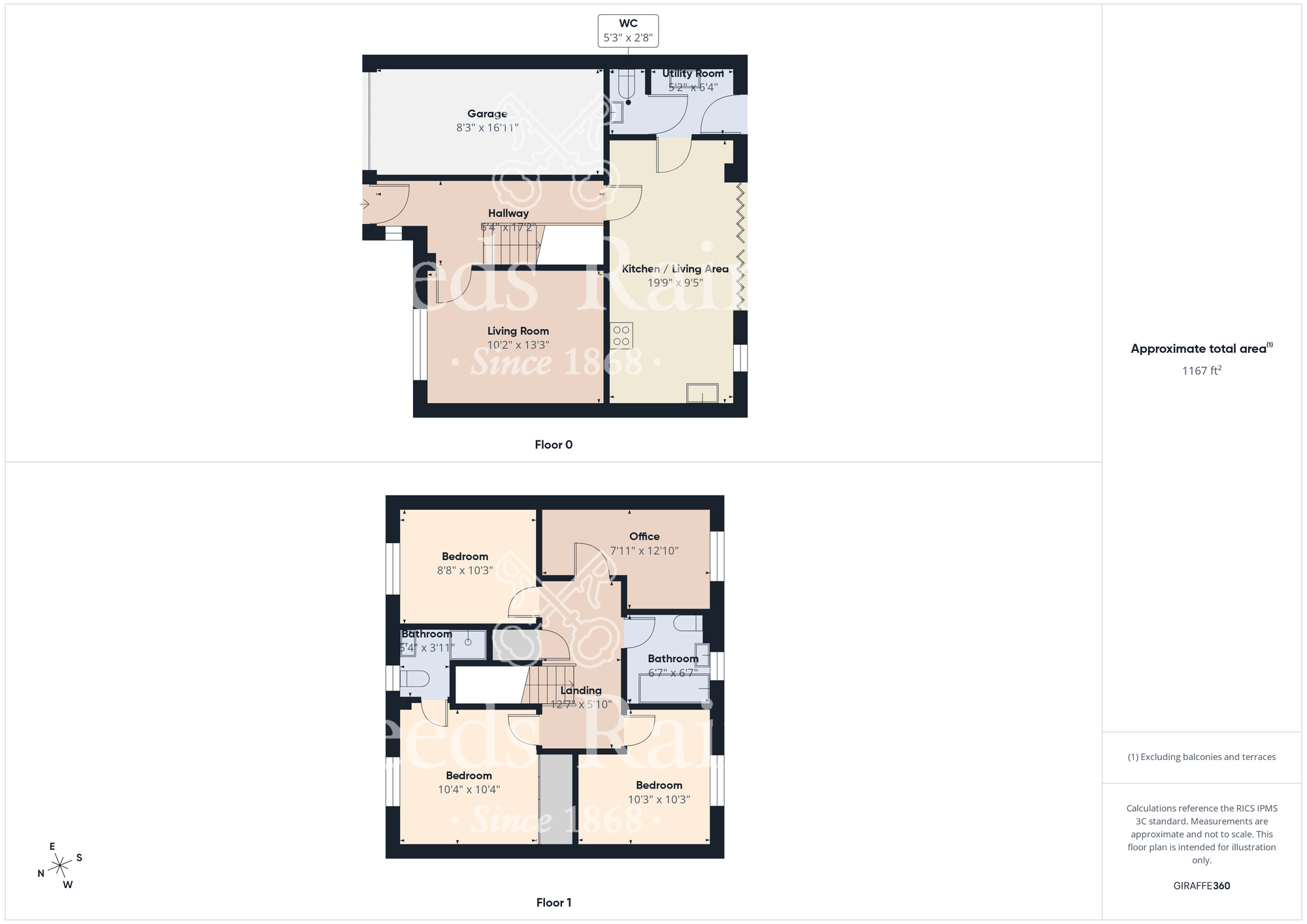Floorplan of 4 bedroom Detached House for sale, Gadebridge Close, Ingleby Barwick, Durham, TS17