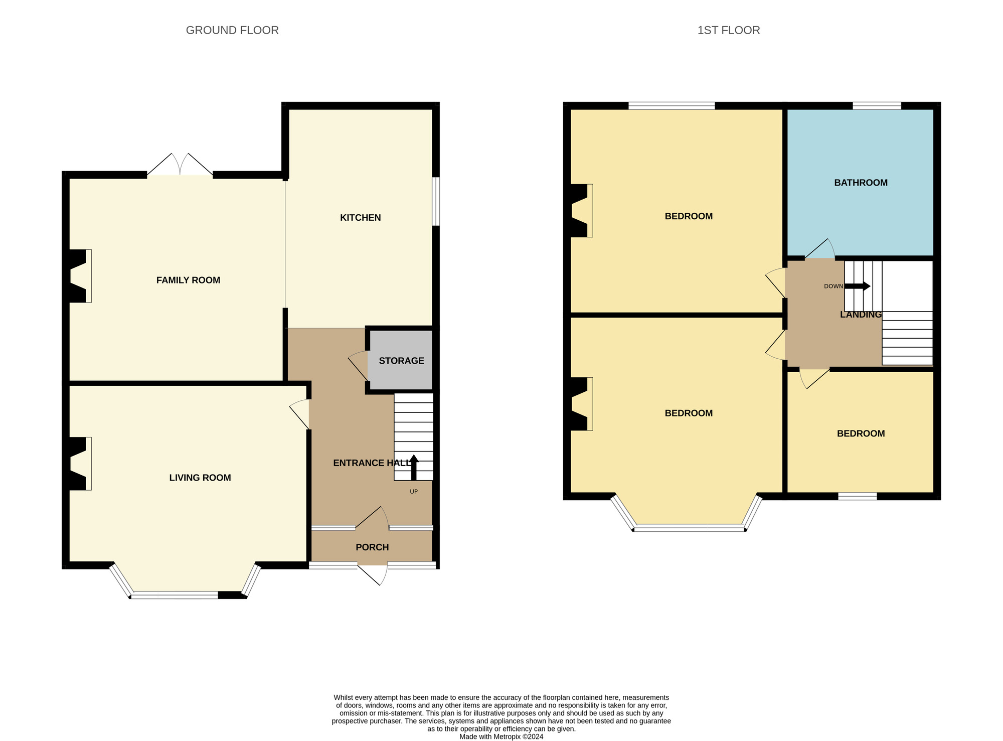 Floorplan of 3 bedroom Semi Detached House for sale, Harlsey Road, Stockton-on-Tees, Durham, TS18