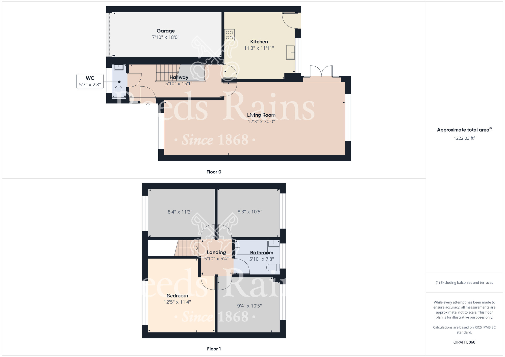 Floorplan of 4 bedroom Detached House for sale, Greens Grove, Stockton-on-Tees, Durham, TS18